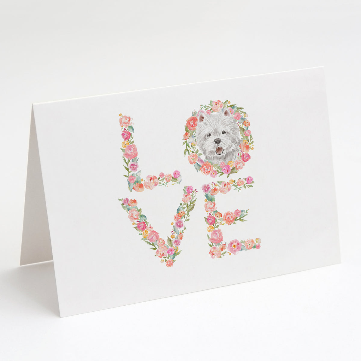 Buy this Westie #2 LOVE Greeting Cards and Envelopes Pack of 8