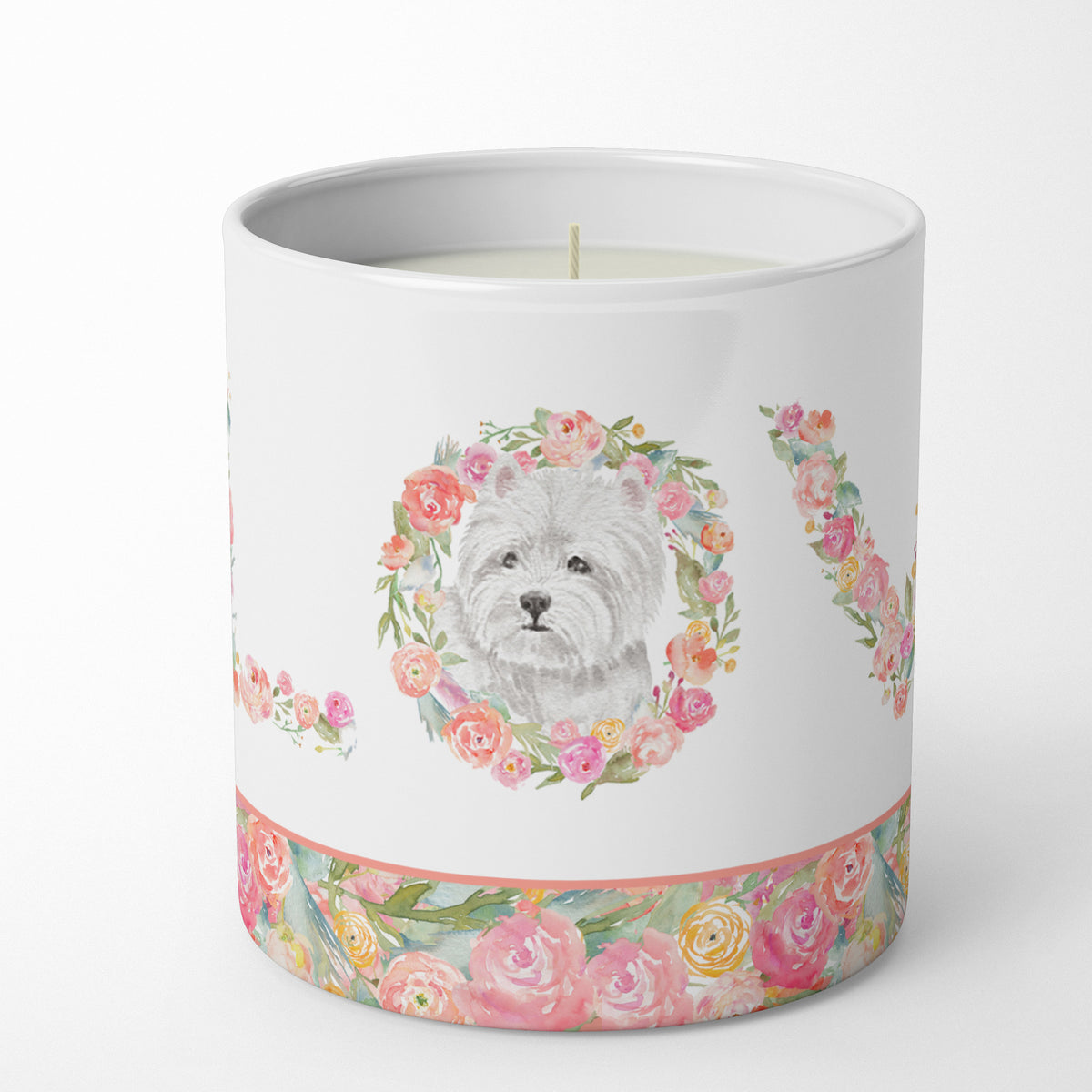 Buy this Westie #3 LOVE 10 oz Decorative Soy Candle