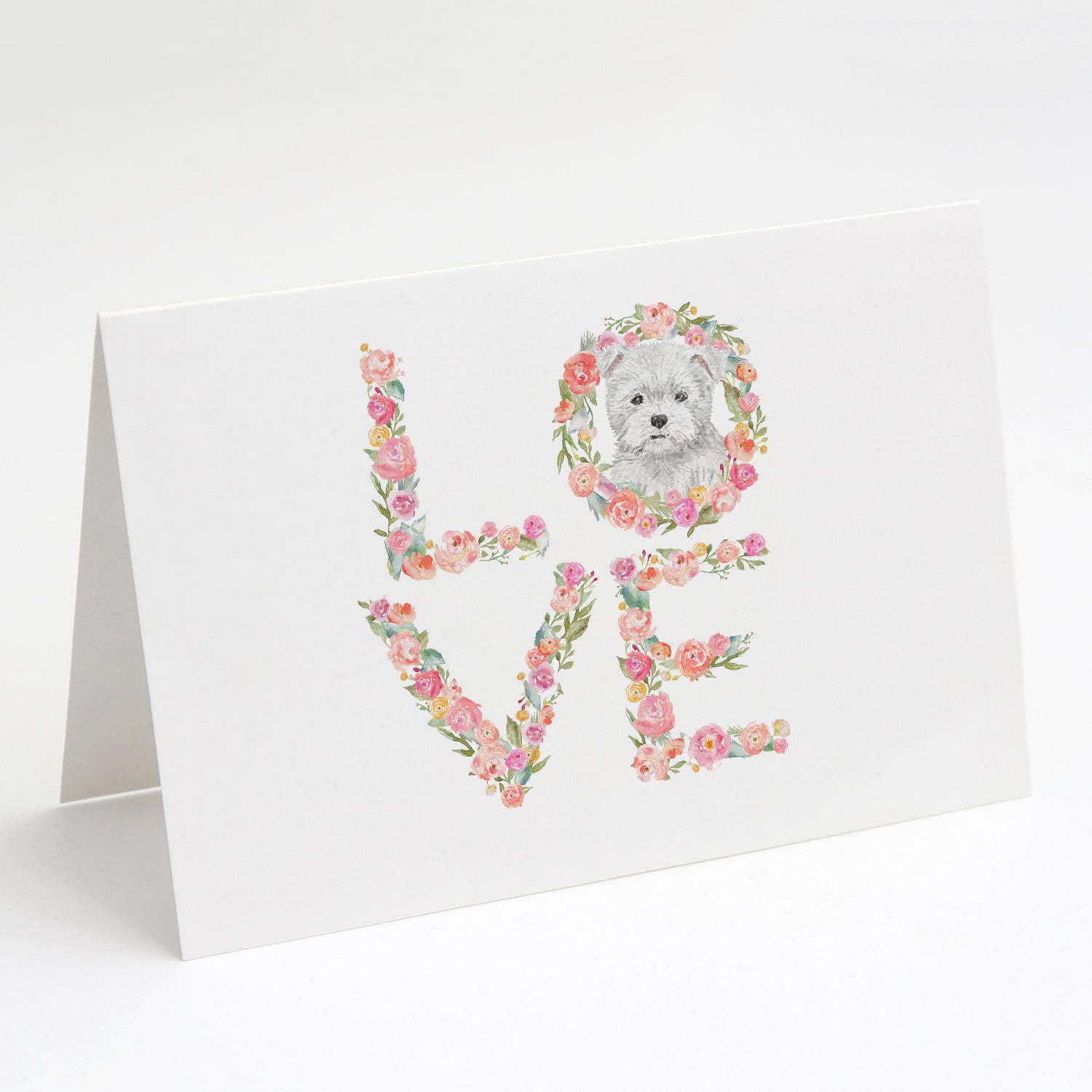Buy this Westie #4 LOVE Greeting Cards and Envelopes Pack of 8