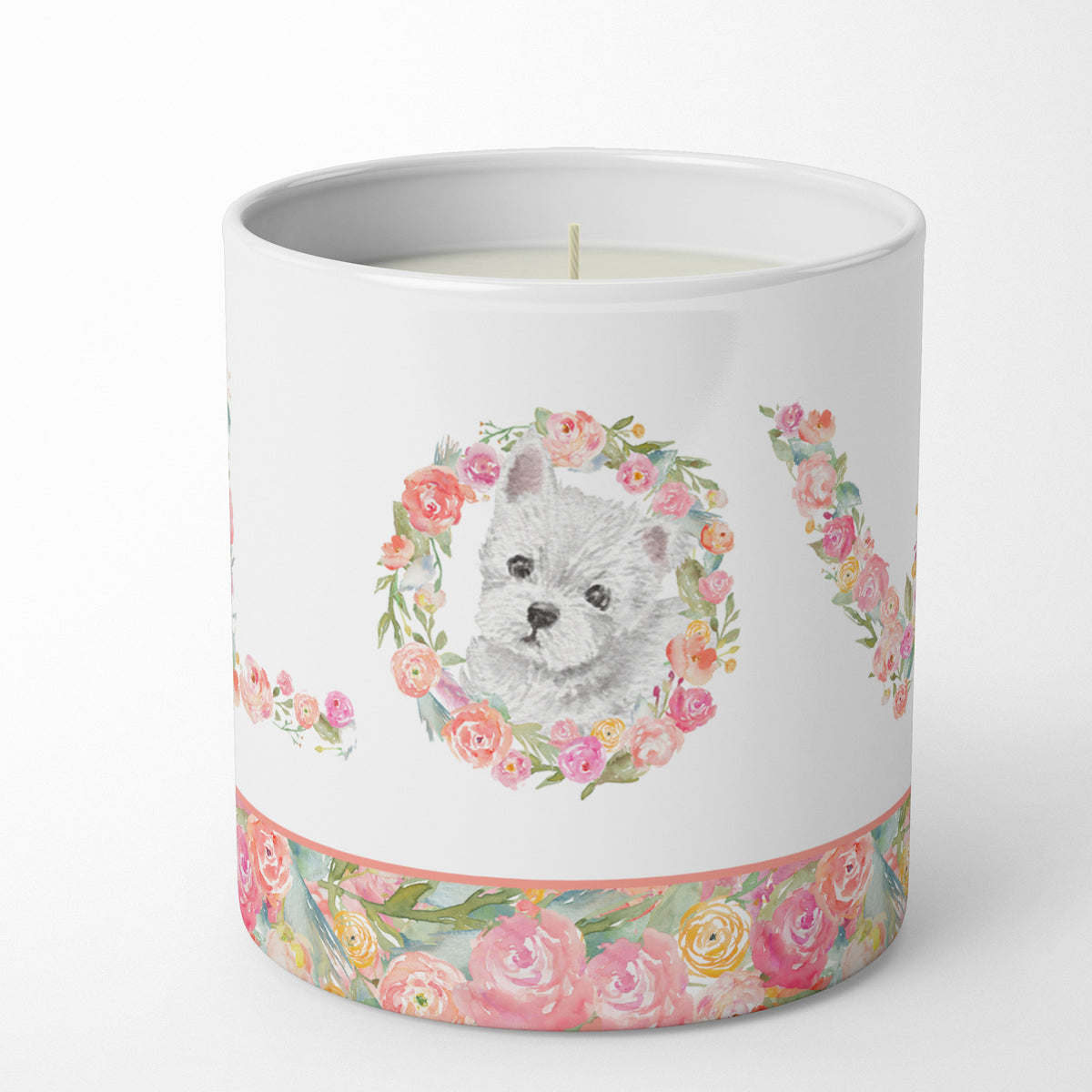 Buy this Westie #5 LOVE 10 oz Decorative Soy Candle