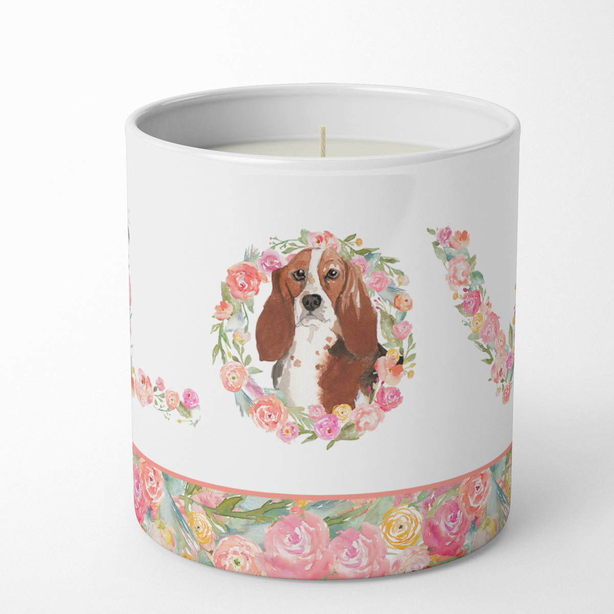 Buy this Basset Hound #2 Love 10 oz Decorative Soy Candle