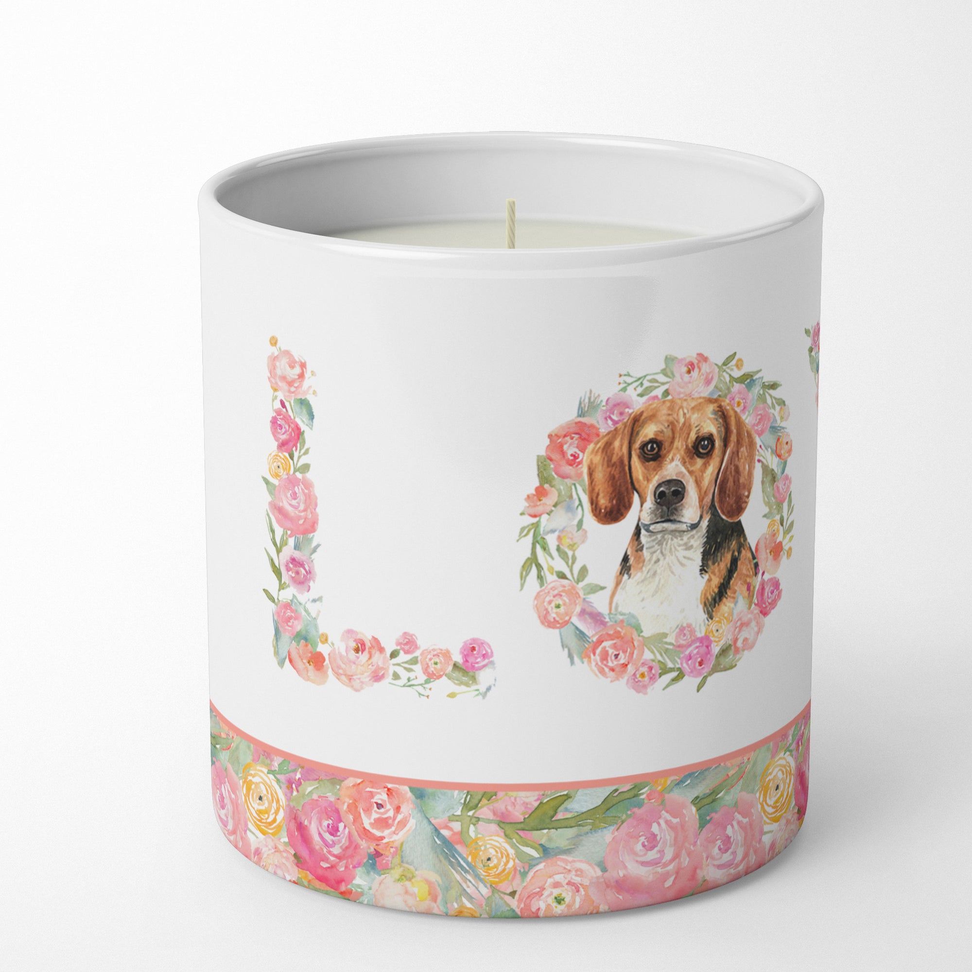 Beagle Love 10 oz Decorative Soy Candle - the-store.com