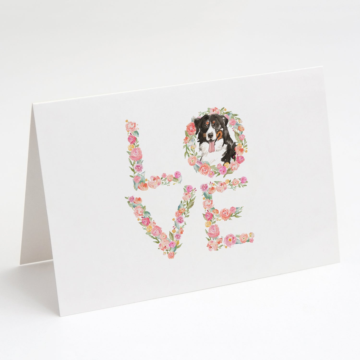 Buy this Bernese Mountain Dog Love Greeting Cards and Envelopes Pack of 8