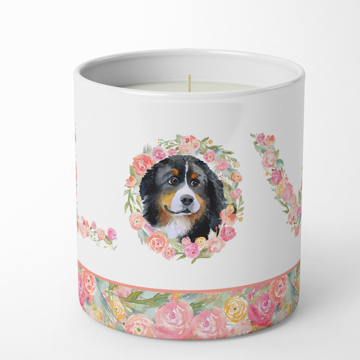 Buy this Bernese Mountain Dog #2 Love 10 oz Decorative Soy Candle