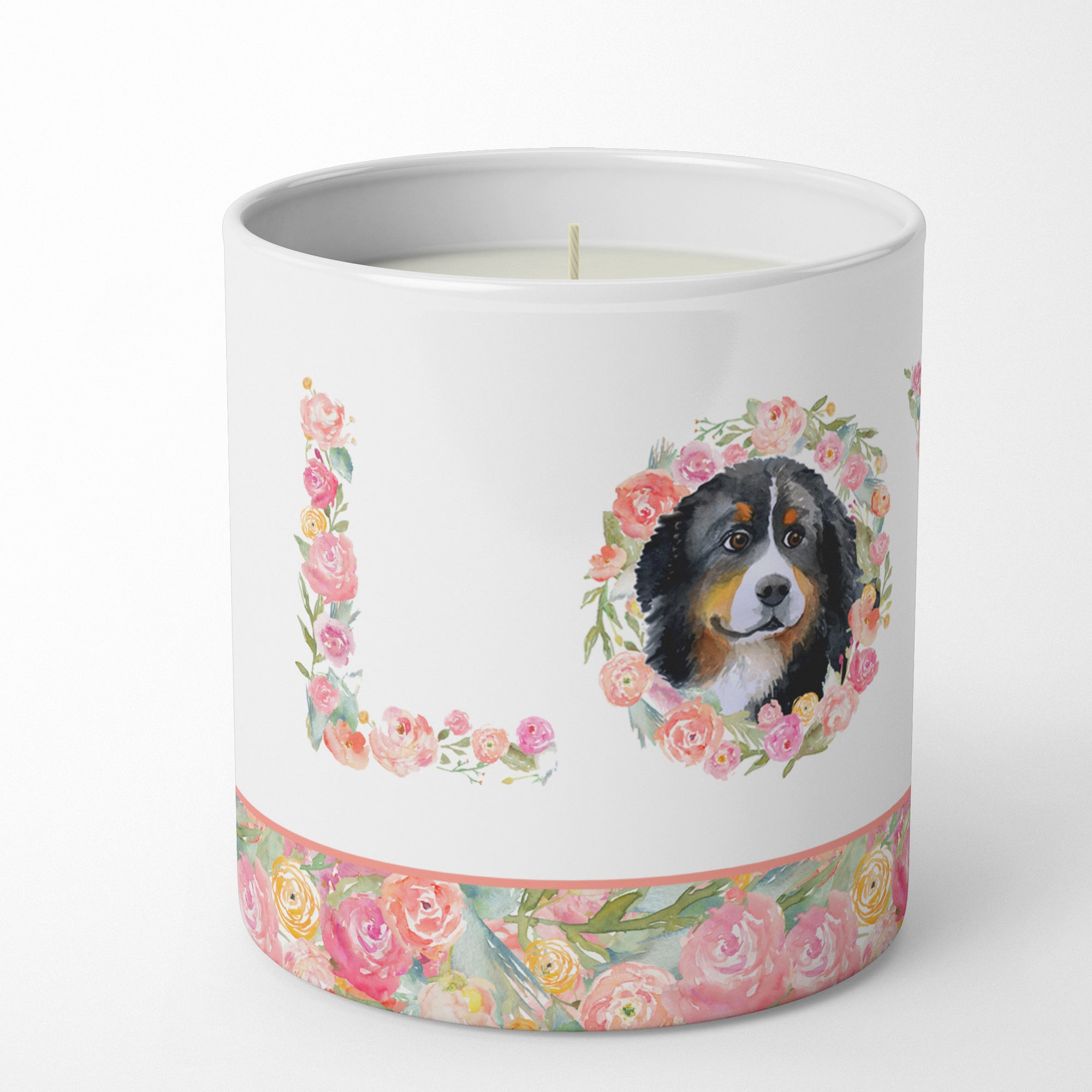 Bernese Mountain Dog #2 Love 10 oz Decorative Soy Candle - the-store.com