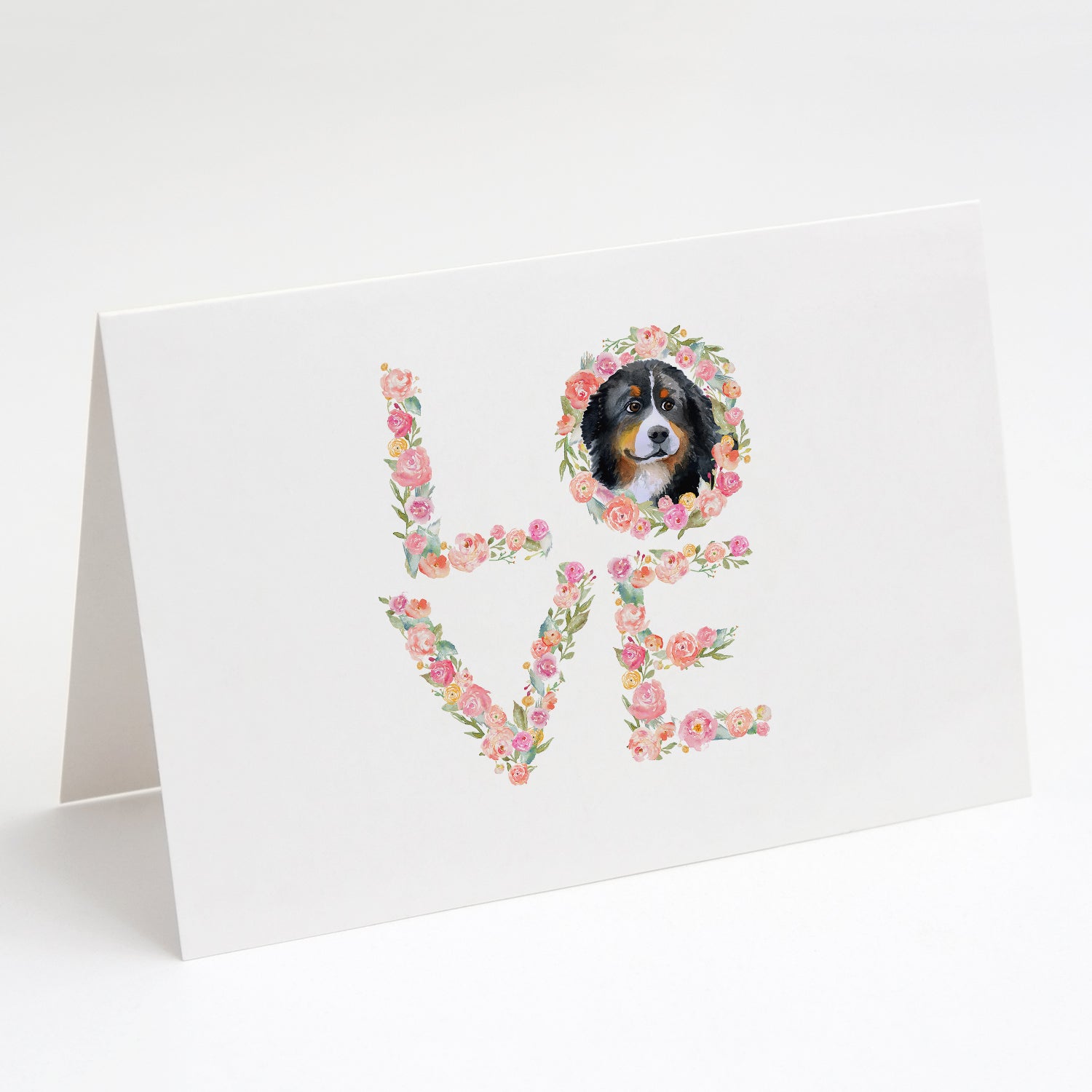 Buy this Bernese Mountain Dog #2 Love Greeting Cards and Envelopes Pack of 8