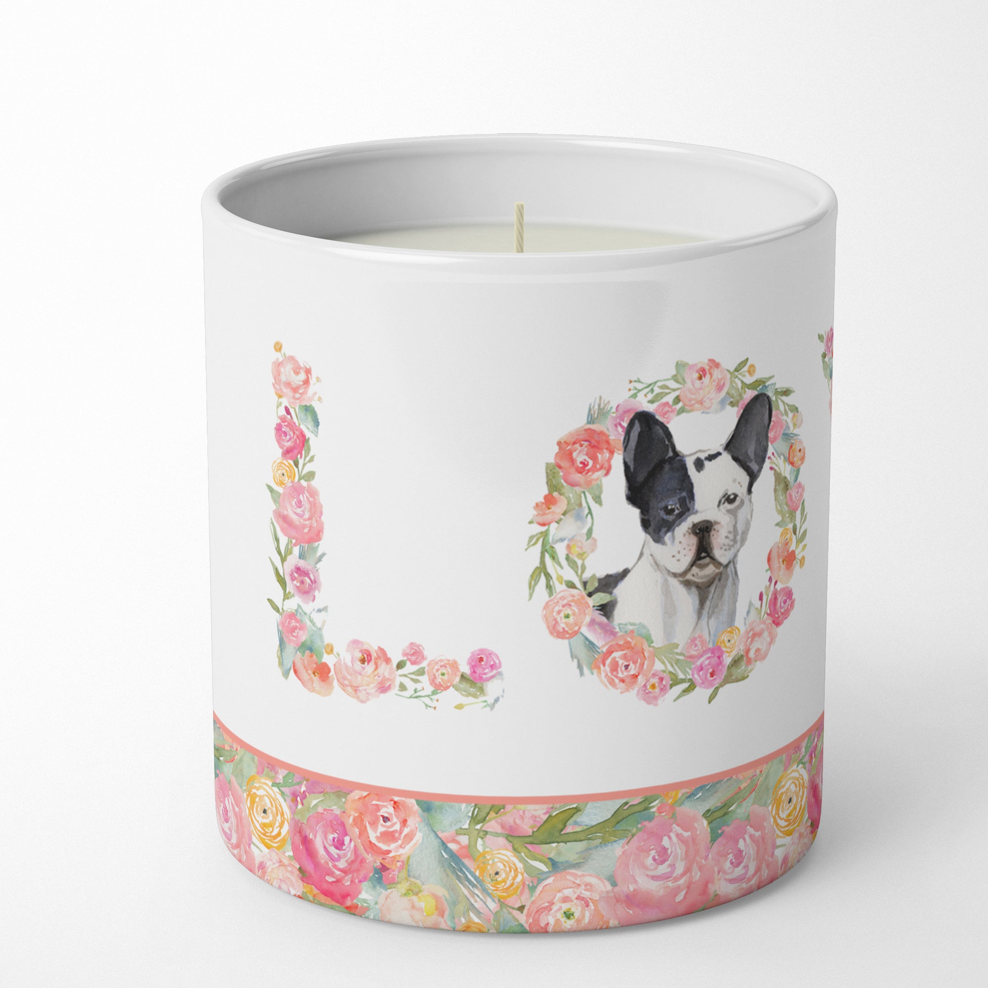 French Bulldog Love 10 oz Decorative Soy Candle - the-store.com