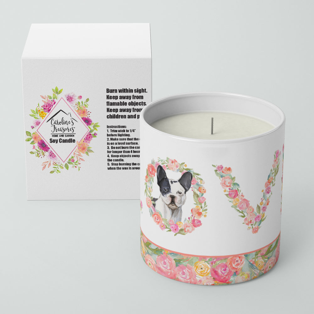 French Bulldog Love 10 oz Decorative Soy Candle - the-store.com