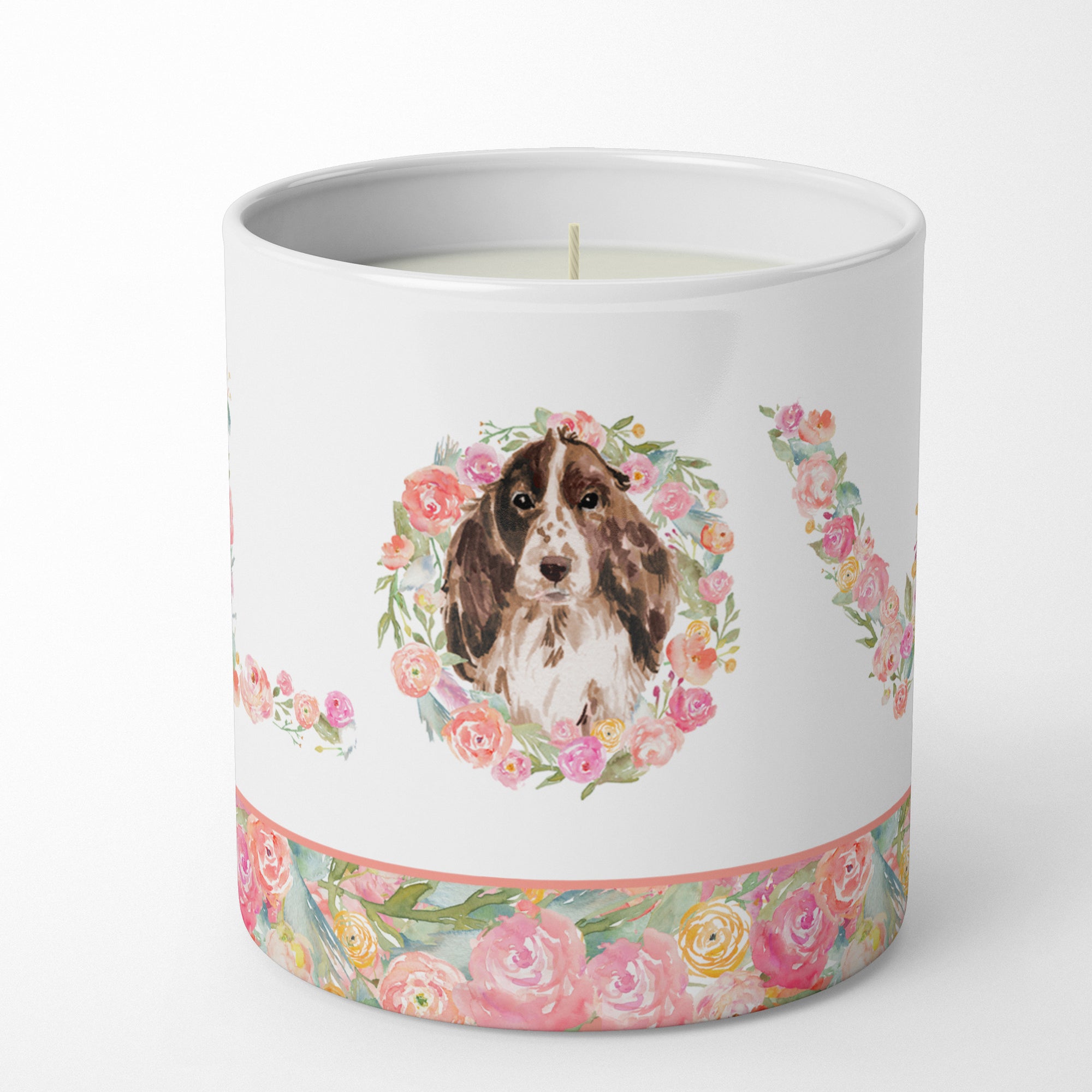 Buy this Brown Cocker Spaniel Love 10 oz Decorative Soy Candle