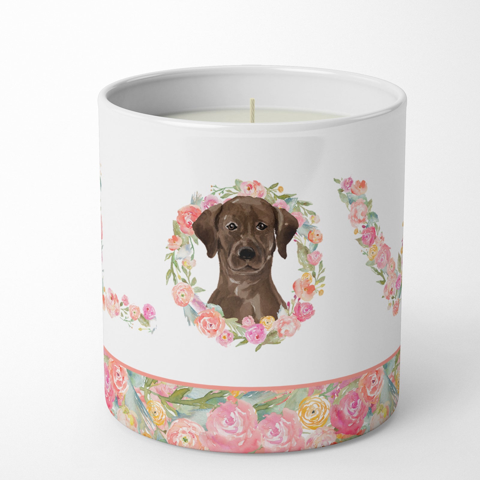 Buy this Chocolate Labrador Retriever Love 10 oz Decorative Soy Candle