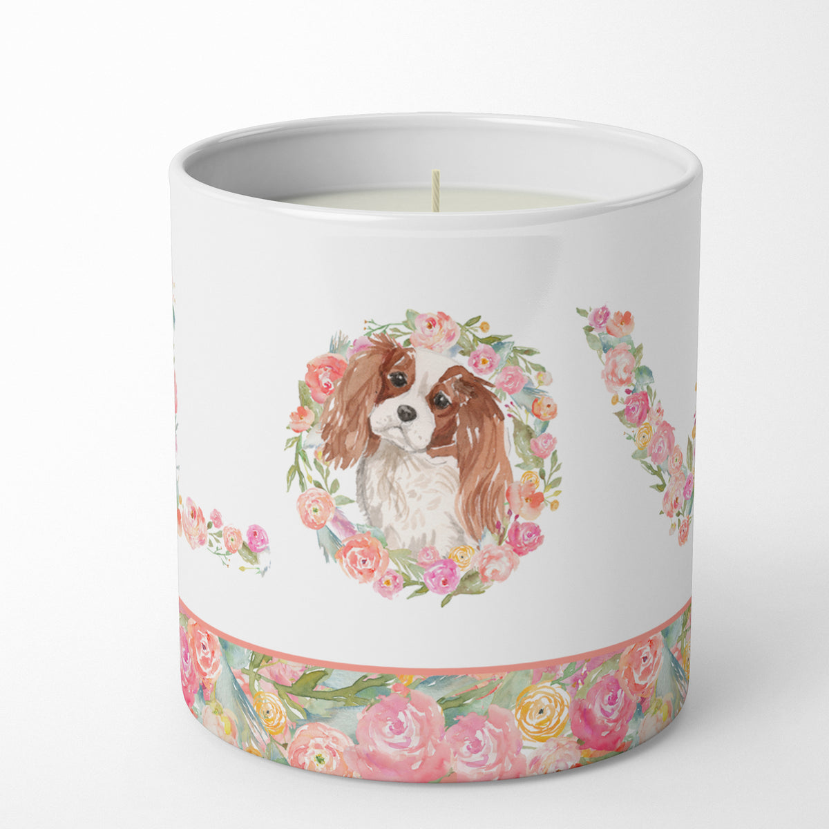Buy this Blenhiem Cavalier Spaniel Love 10 oz Decorative Soy Candle