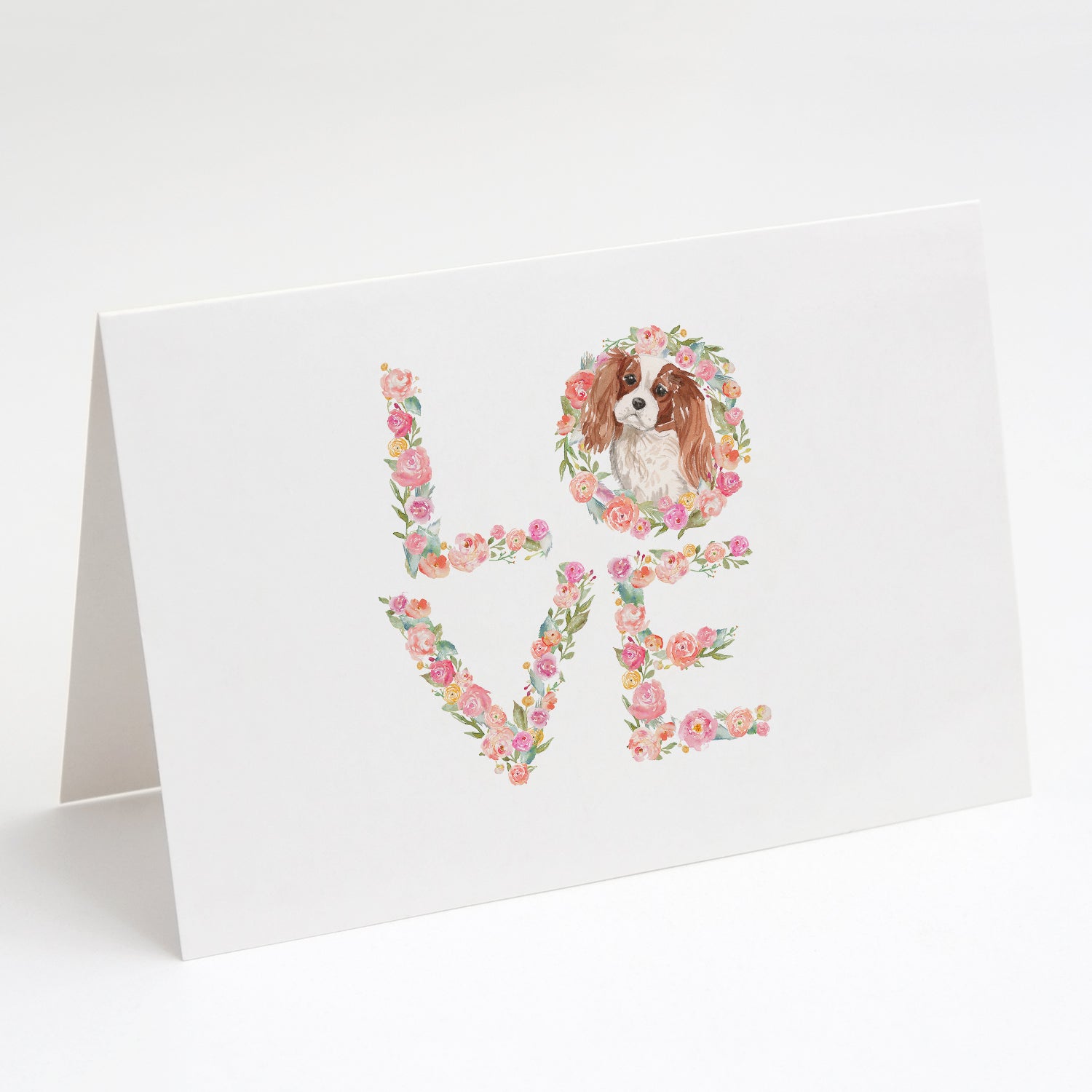 Buy this Blenhiem Cavalier Spaniel Love Greeting Cards and Envelopes Pack of 8