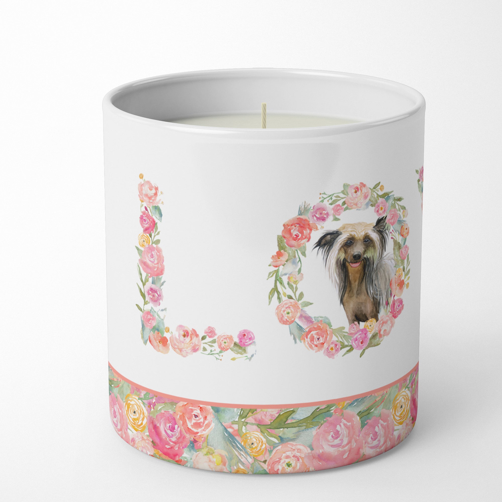 Chinese Crested Love 10 oz Decorative Soy Candle - the-store.com