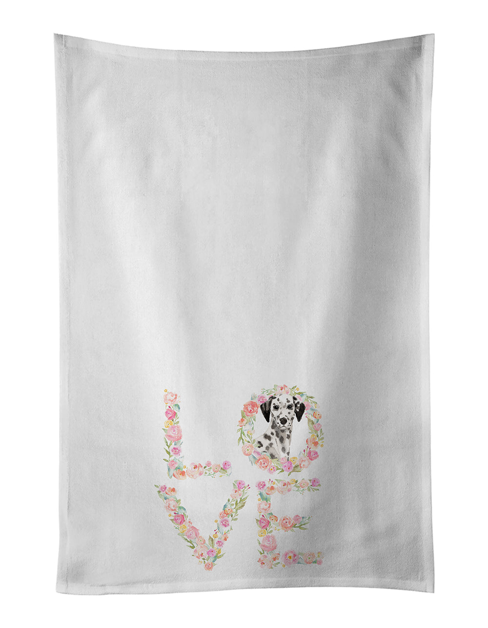 Buy this Dalmatian Love White Kitchen Towel Set of 2 Dish Towels