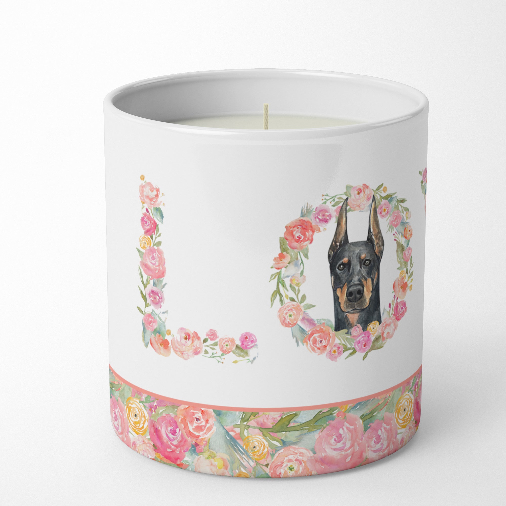 Buy this Doberman Pinscher #2 Love 10 oz Decorative Soy Candle