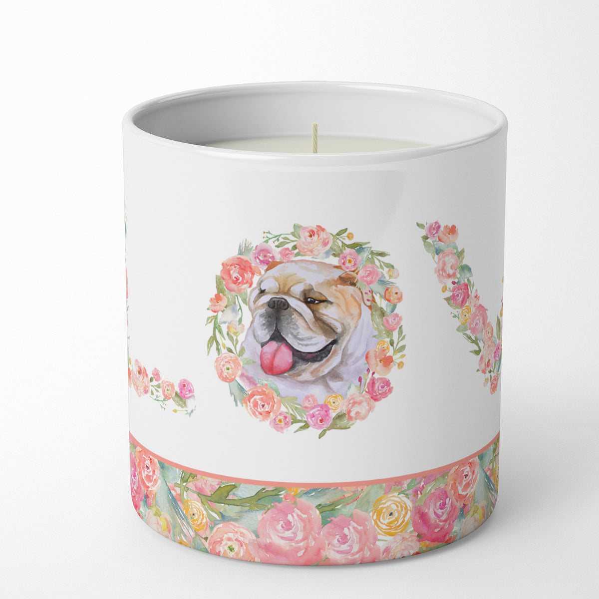 Buy this English Bulldog Love 10 oz Decorative Soy Candle