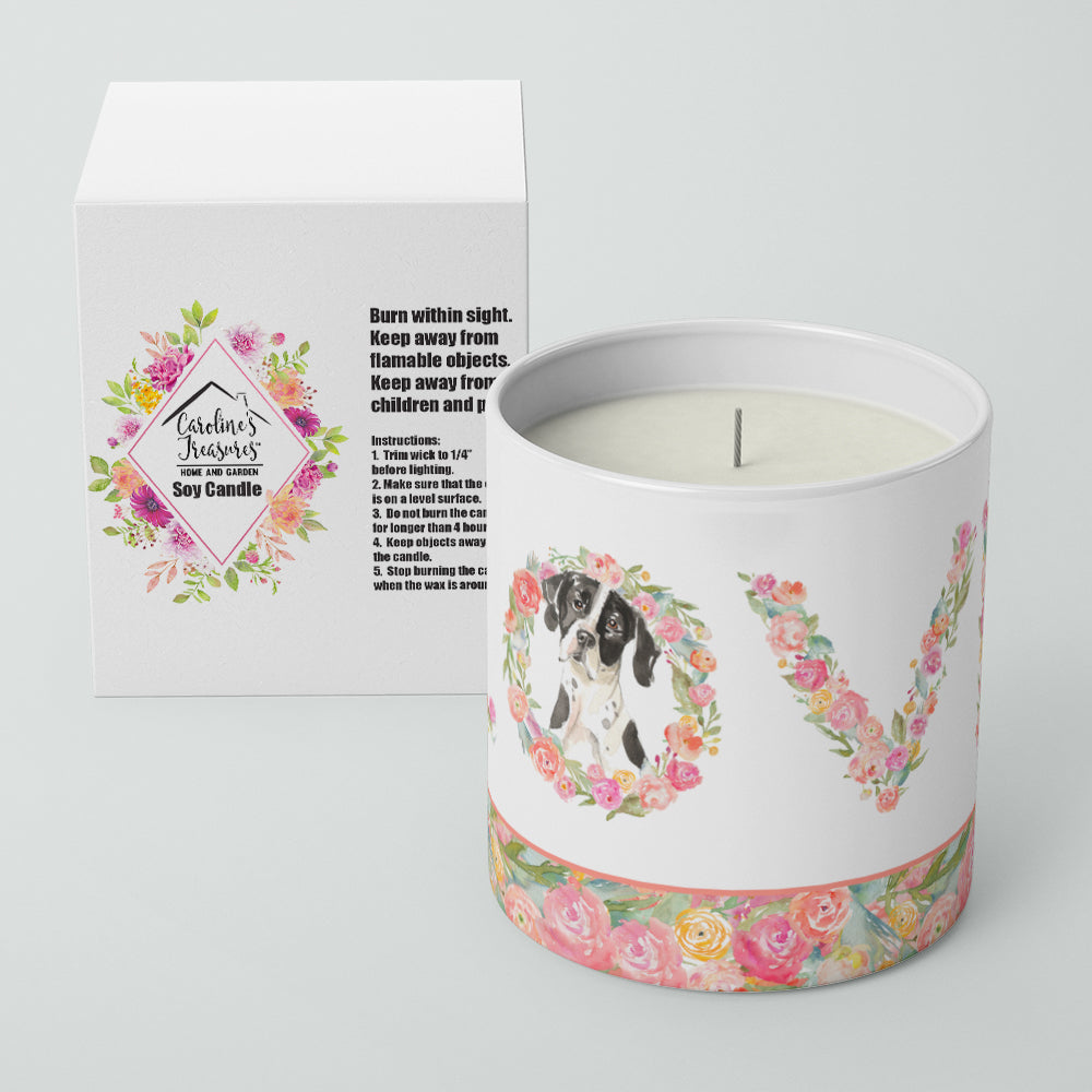English Pointer Love 10 oz Decorative Soy Candle - the-store.com