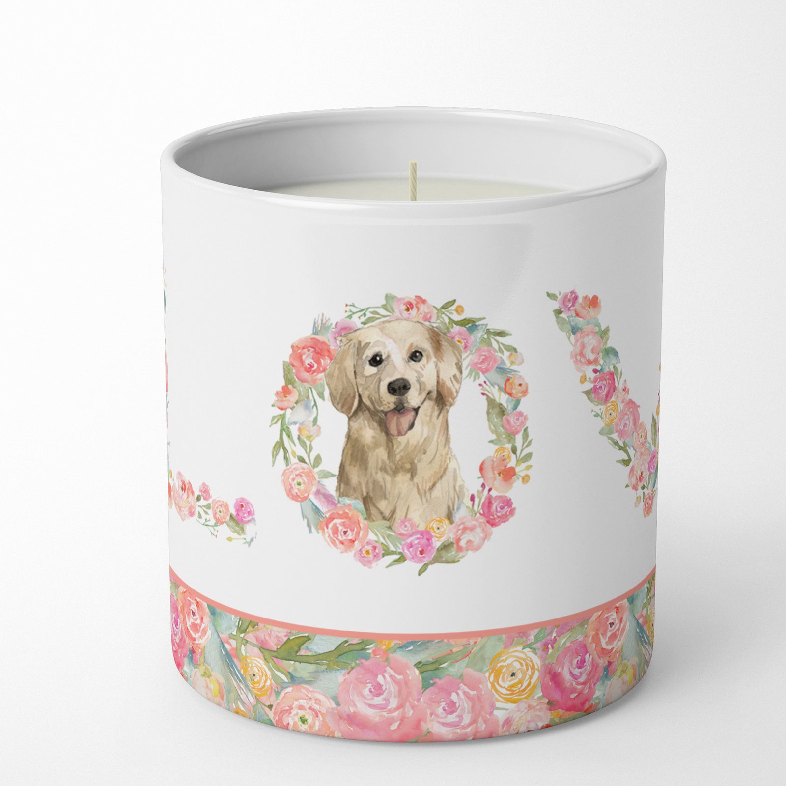 Buy this Golden Retriever Love 10 oz Decorative Soy Candle
