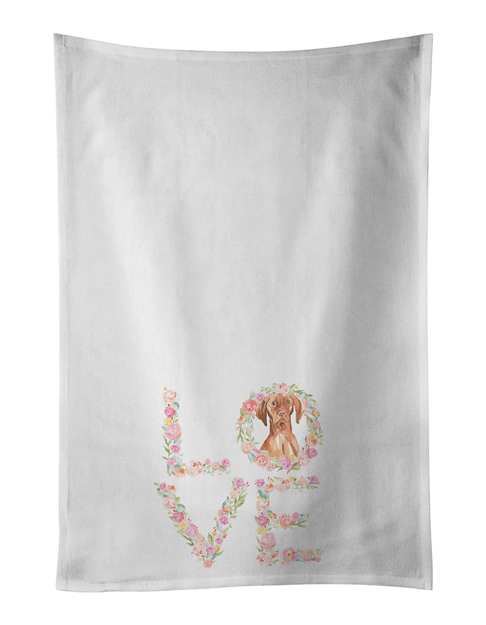 Buy this Vizsla Love White Kitchen Towel Set of 2 Dish Towels