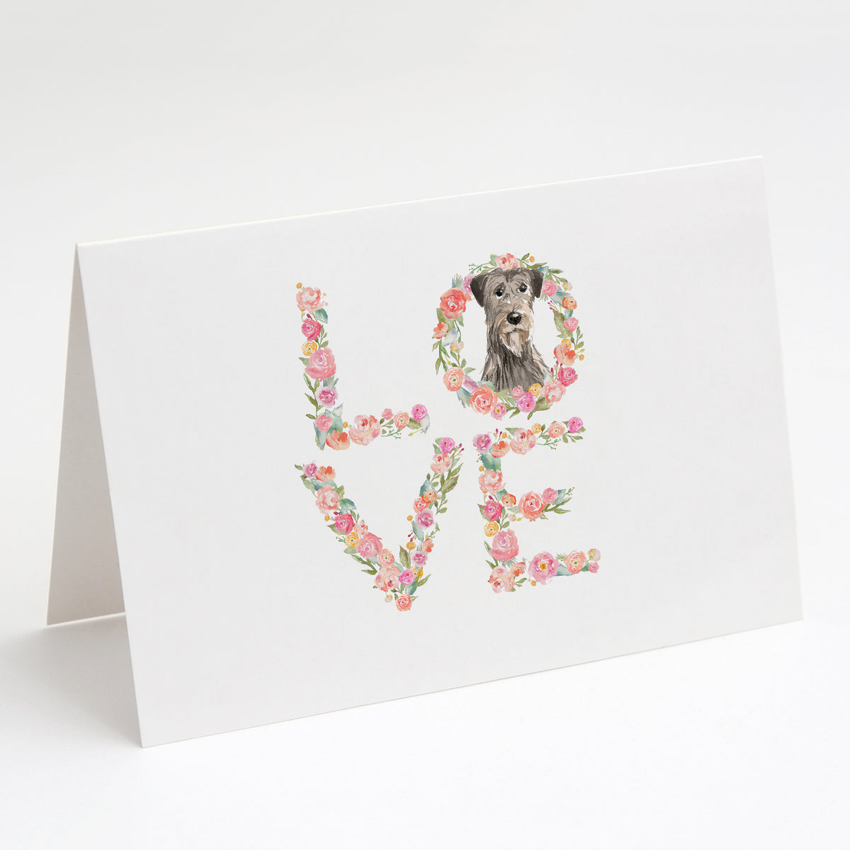 Buy this Irish Wolfhound Love Greeting Cards and Envelopes Pack of 8