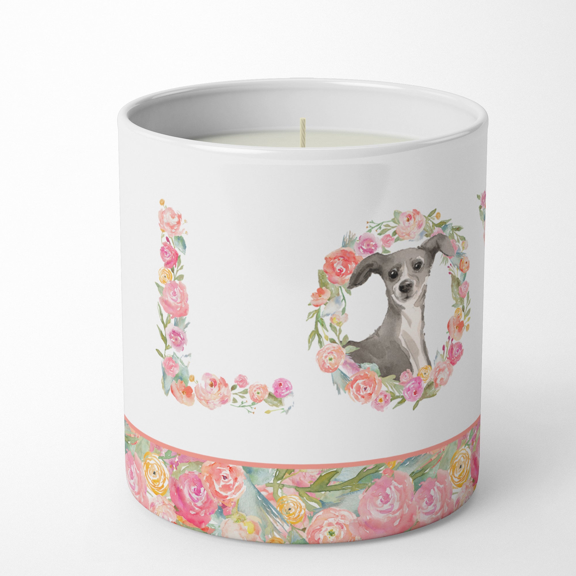 Buy this Italian Greyhound Love 10 oz Decorative Soy Candle