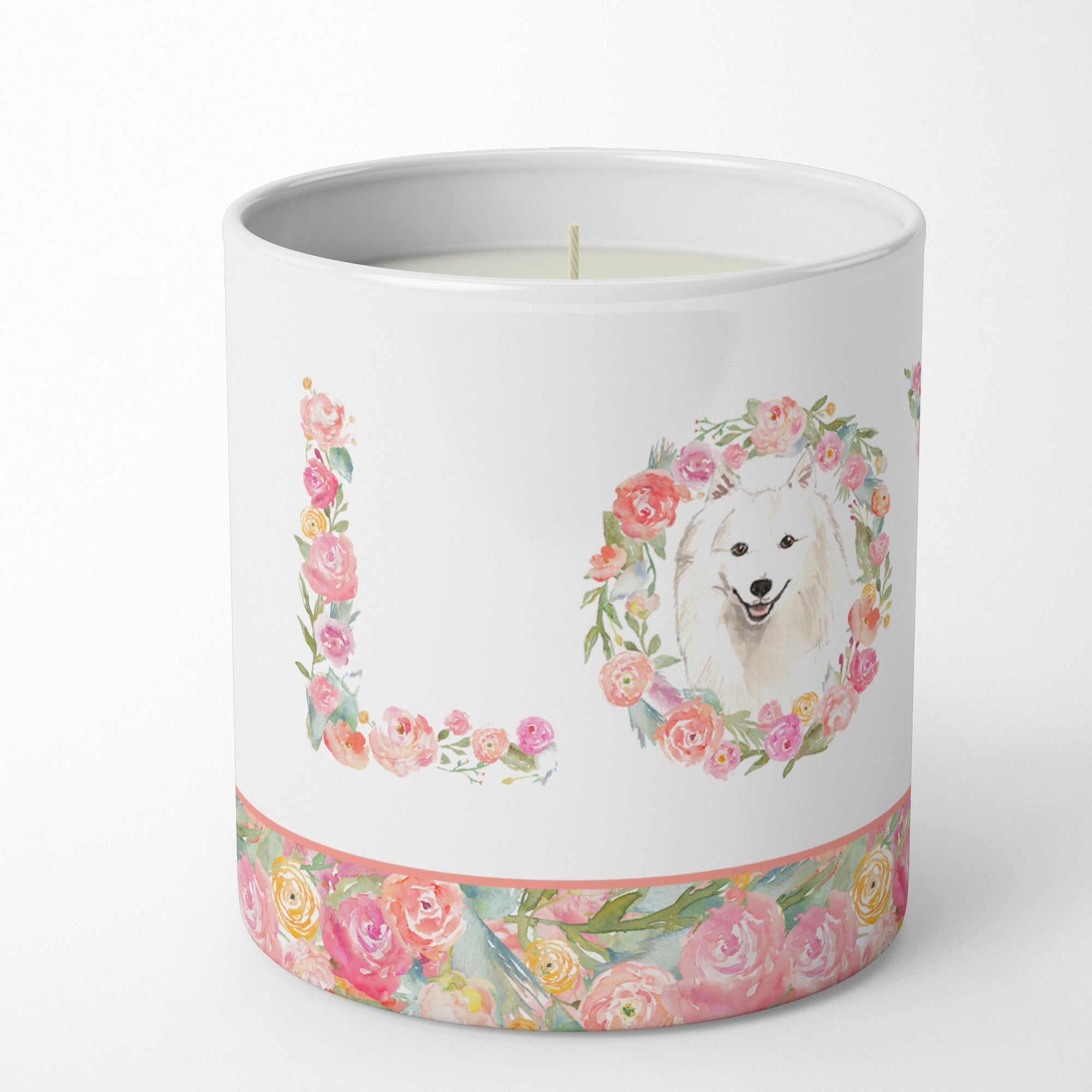 Japanese Spitz Love 10 oz Decorative Soy Candle - the-store.com