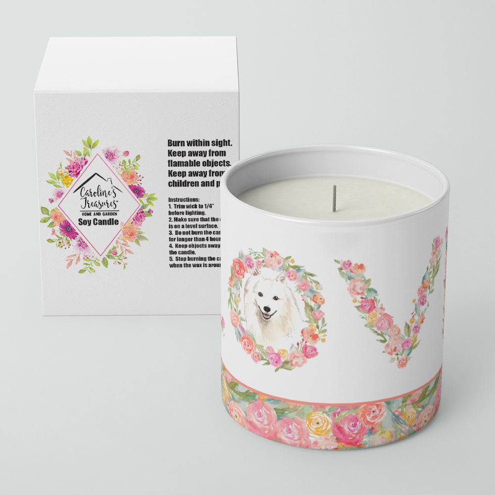 Japanese Spitz Love 10 oz Decorative Soy Candle - the-store.com