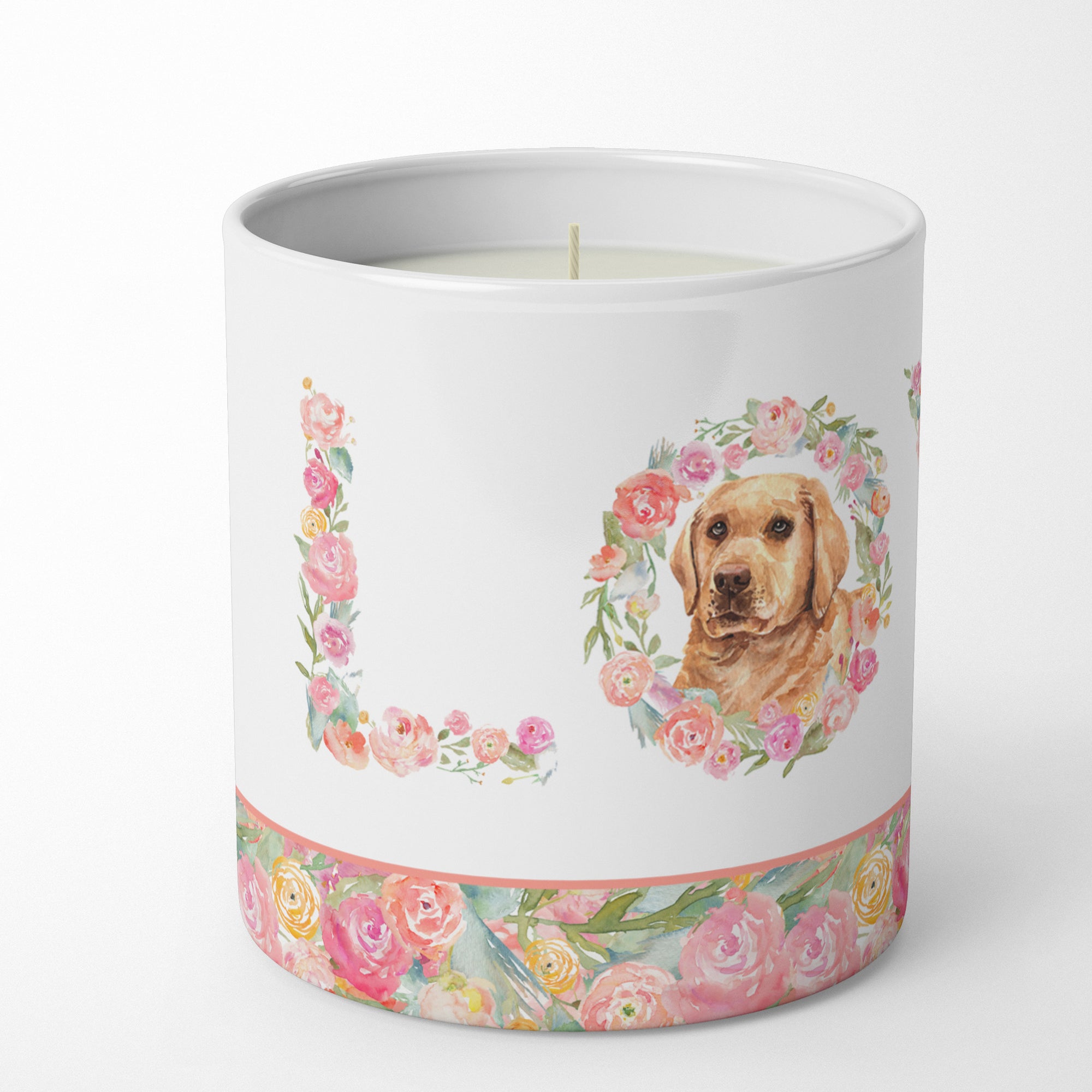 Labrador Retriever Love 10 oz Decorative Soy Candle - the-store.com