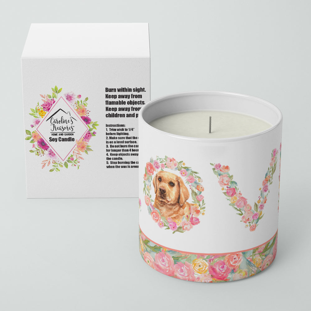 Labrador Retriever Love 10 oz Decorative Soy Candle - the-store.com