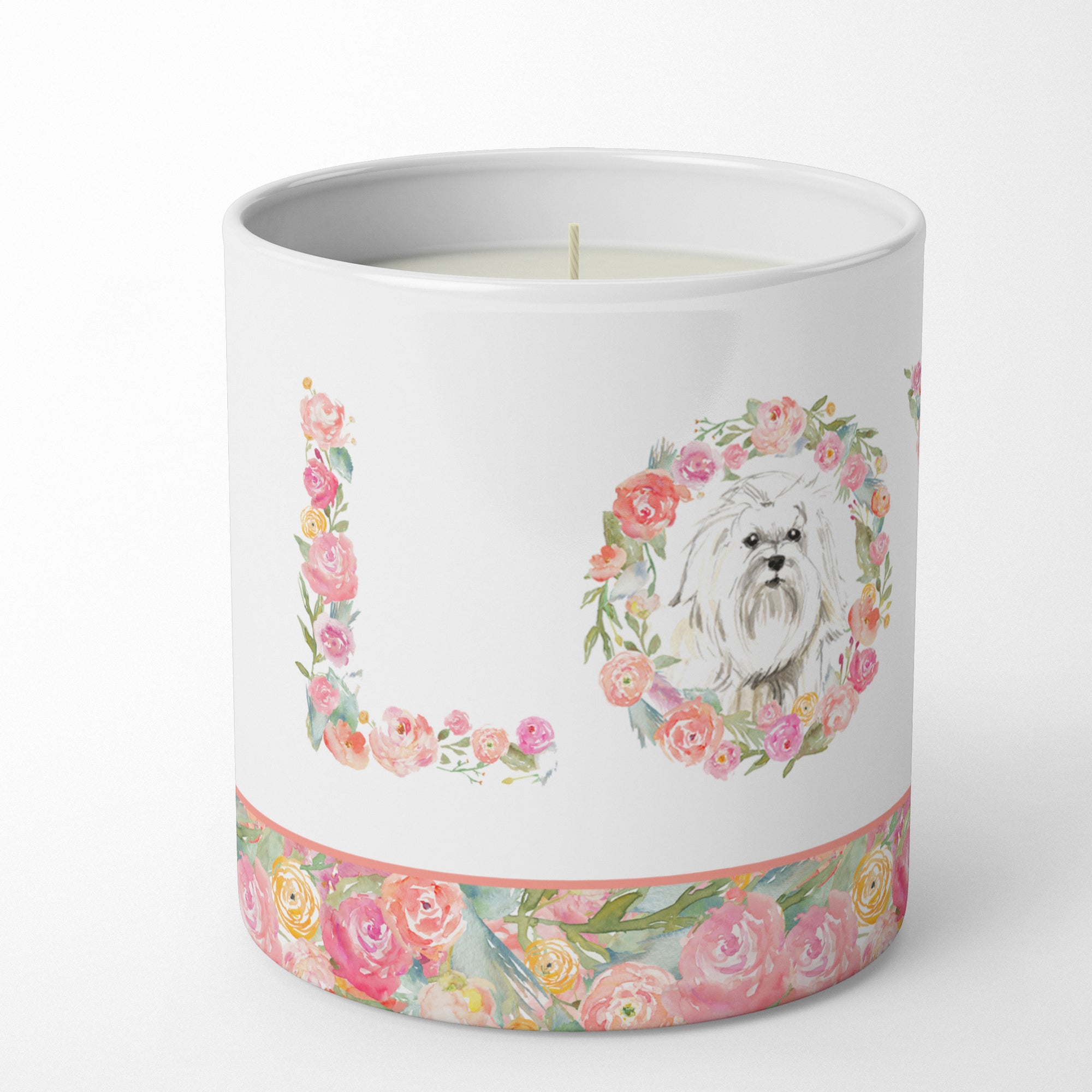 Maltese Love 10 oz Decorative Soy Candle - the-store.com