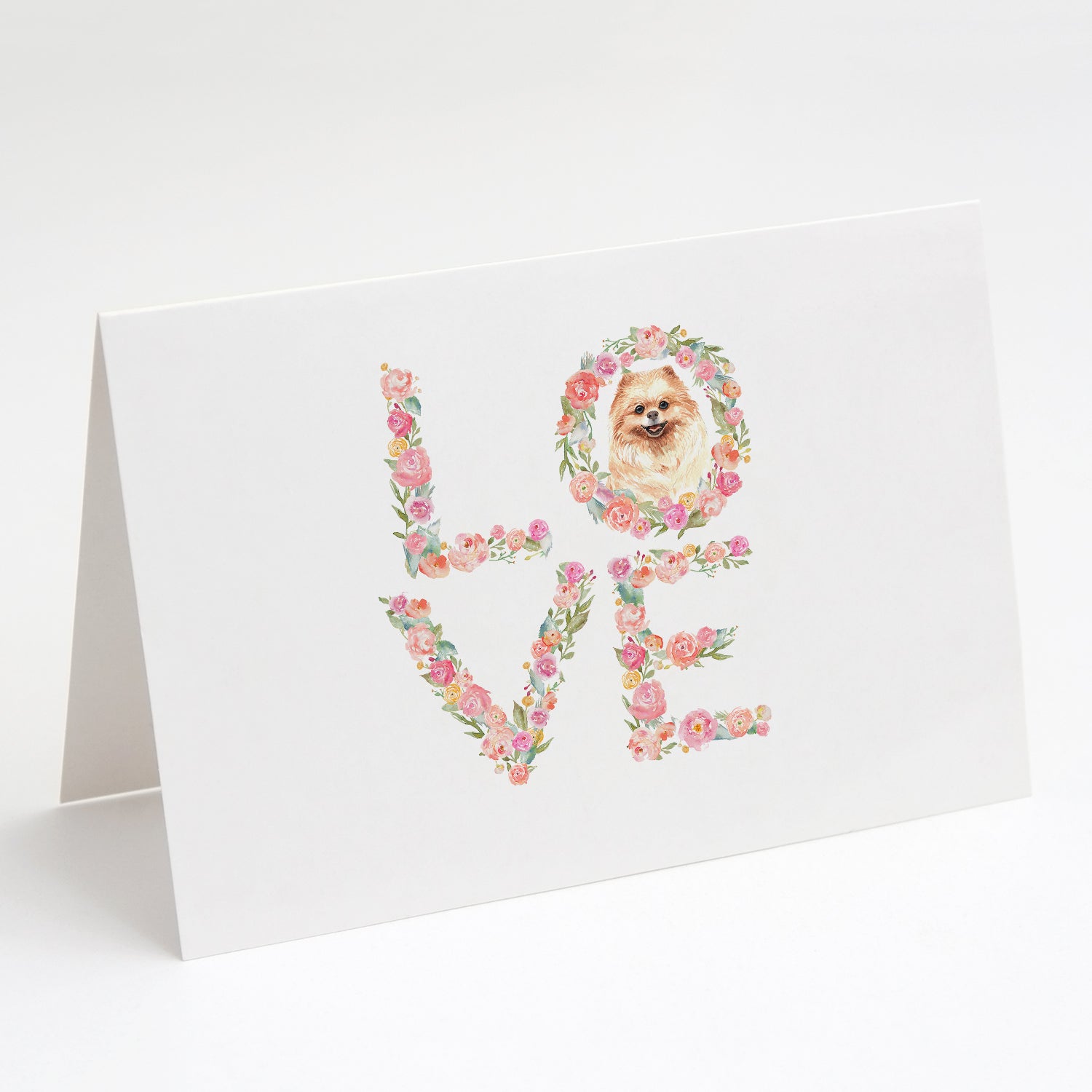Buy this Pomeranian #2 Love Greeting Cards and Envelopes Pack of 8