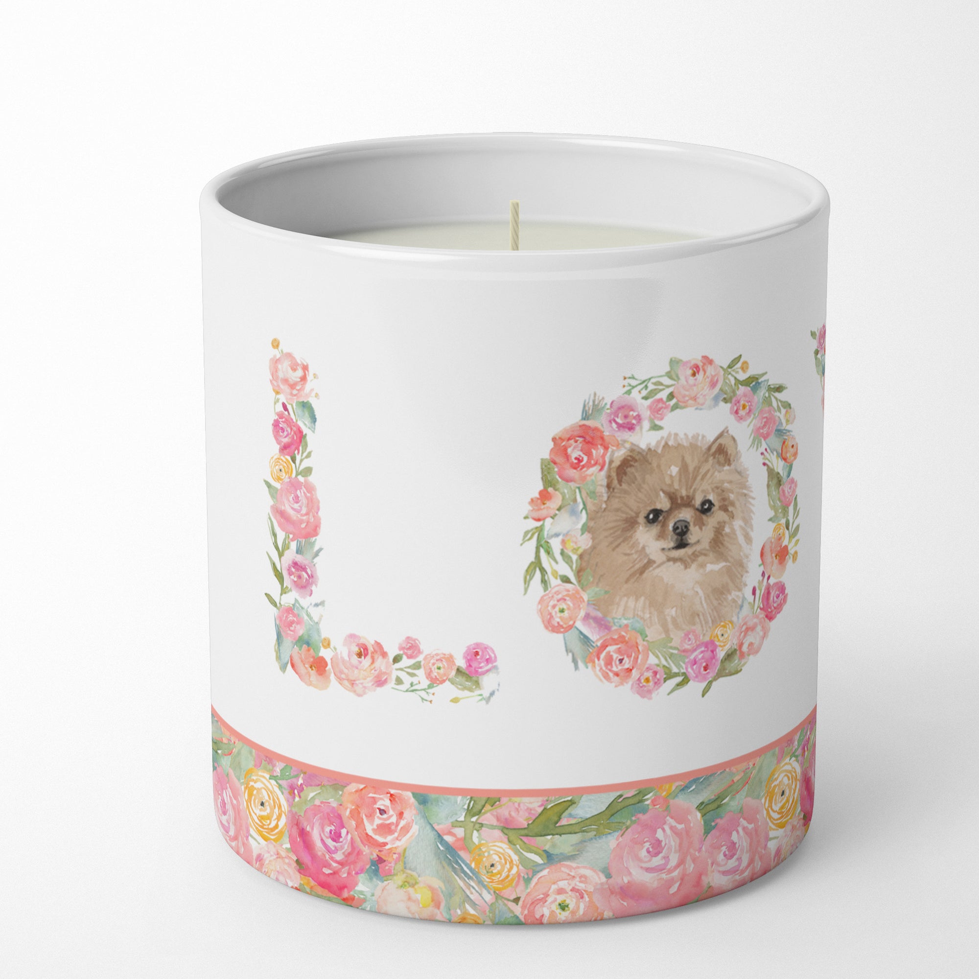 Pomeranian #3 Love 10 oz Decorative Soy Candle - the-store.com