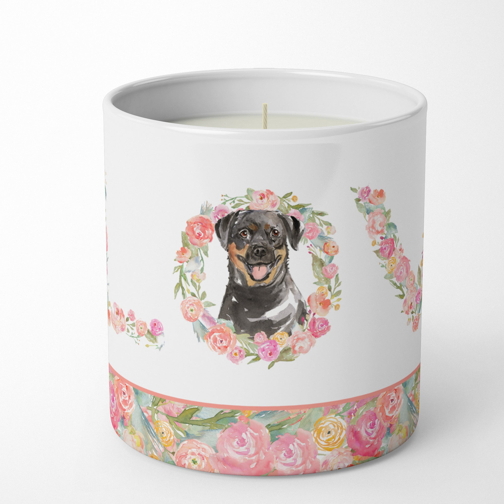 Buy this Rottweiler Love 10 oz Decorative Soy Candle
