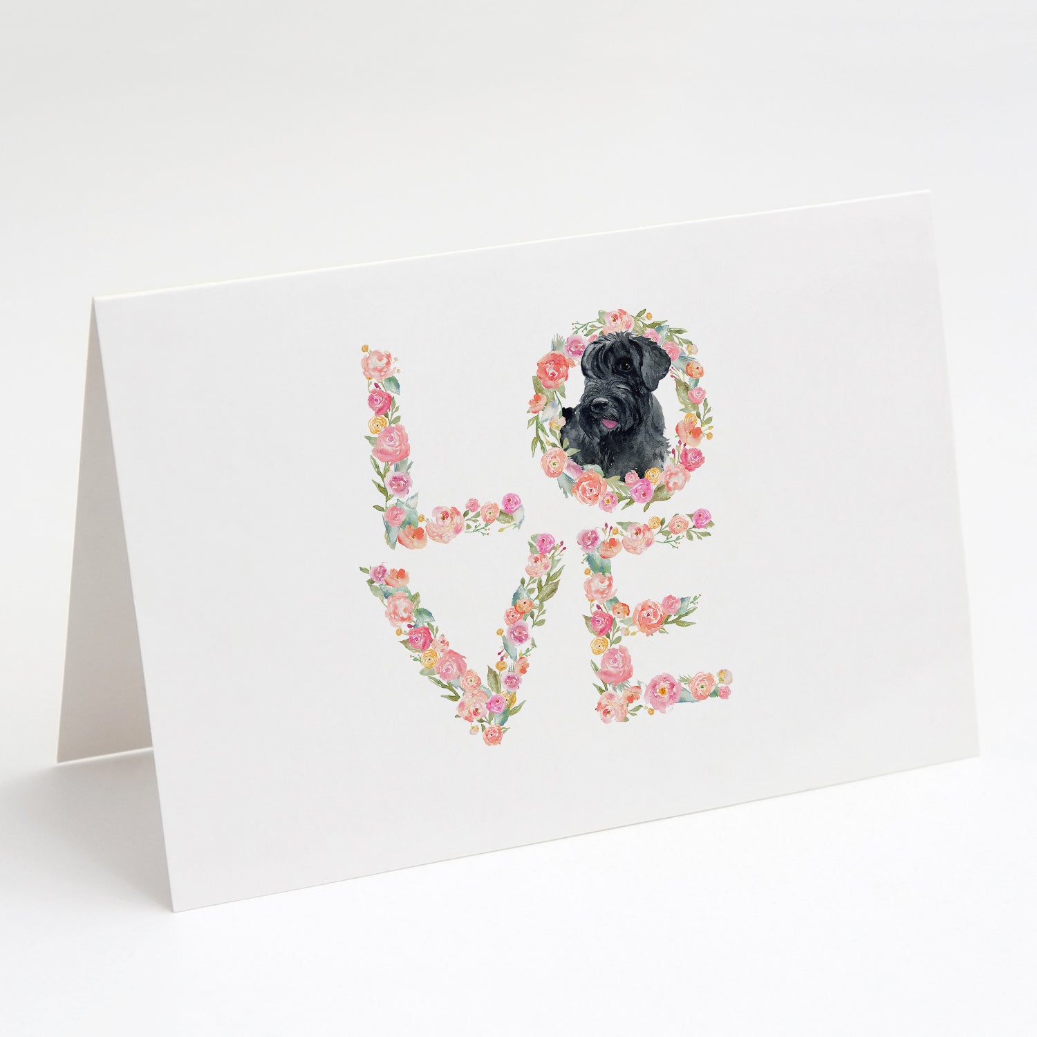 Buy this Giant Schnauzer Love Greeting Cards and Envelopes Pack of 8