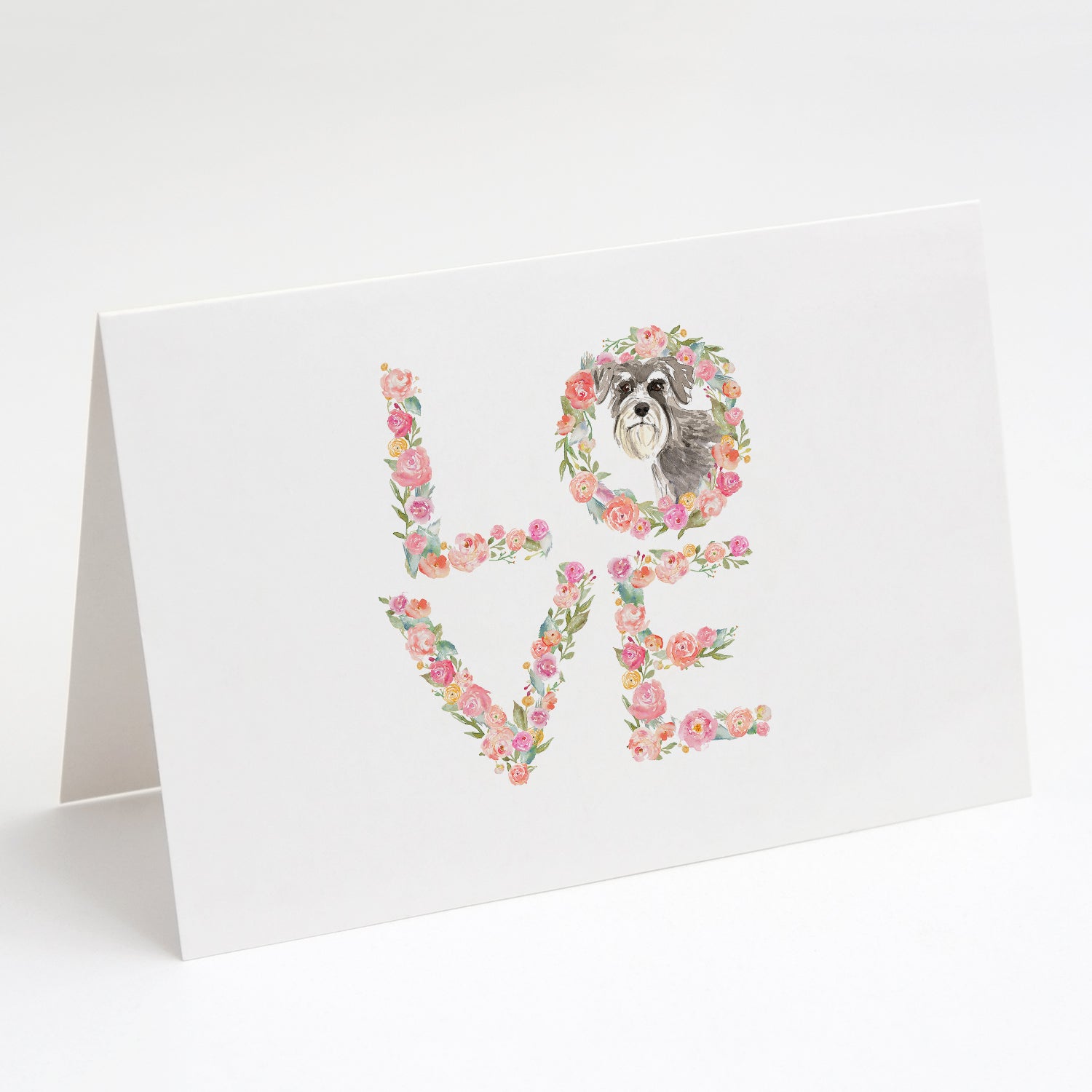Buy this Schnauzer #2 Love Greeting Cards and Envelopes Pack of 8