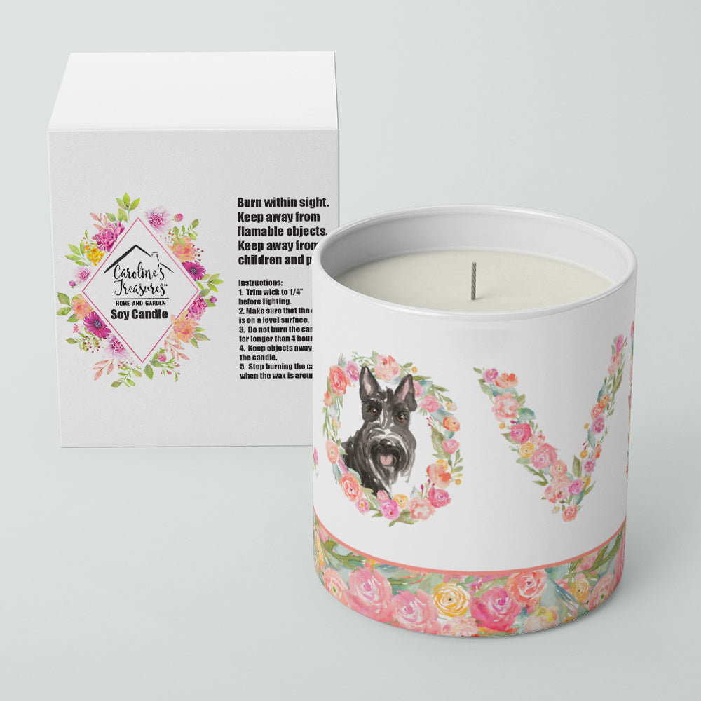 Scottish Terrier Love 10 oz Decorative Soy Candle - the-store.com