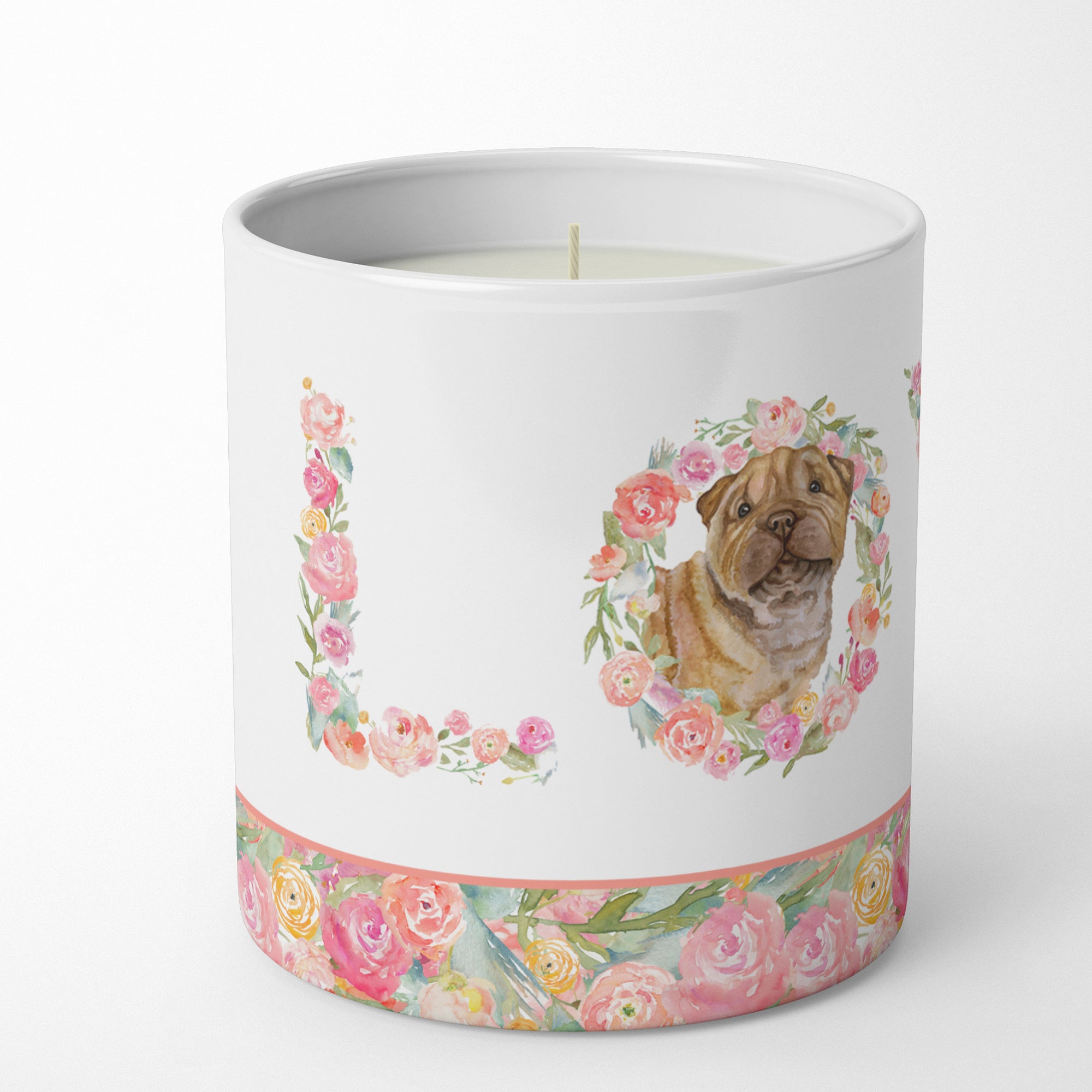Shar Pei Love 10 oz Decorative Soy Candle - the-store.com