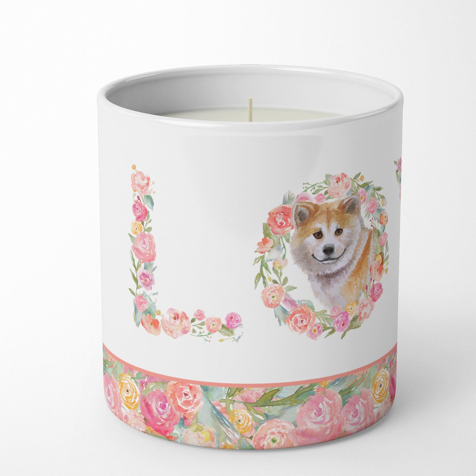 Shiba Inu Love 10 oz Decorative Soy Candle - the-store.com