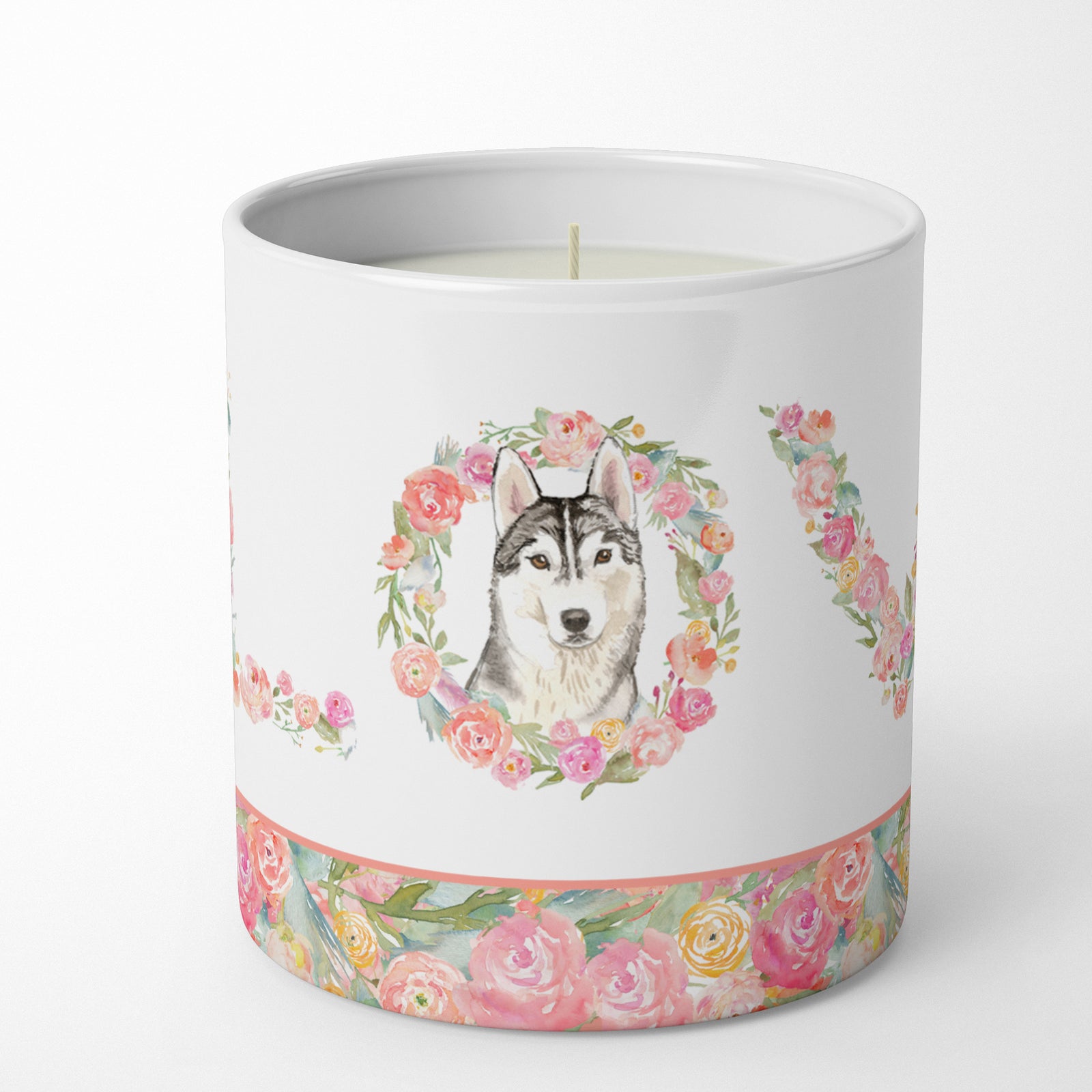 Buy this Siberian Husky Love 10 oz Decorative Soy Candle