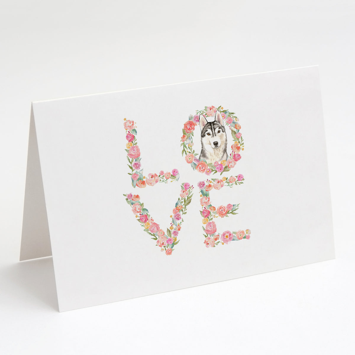 Buy this Siberian Husky Love Greeting Cards and Envelopes Pack of 8