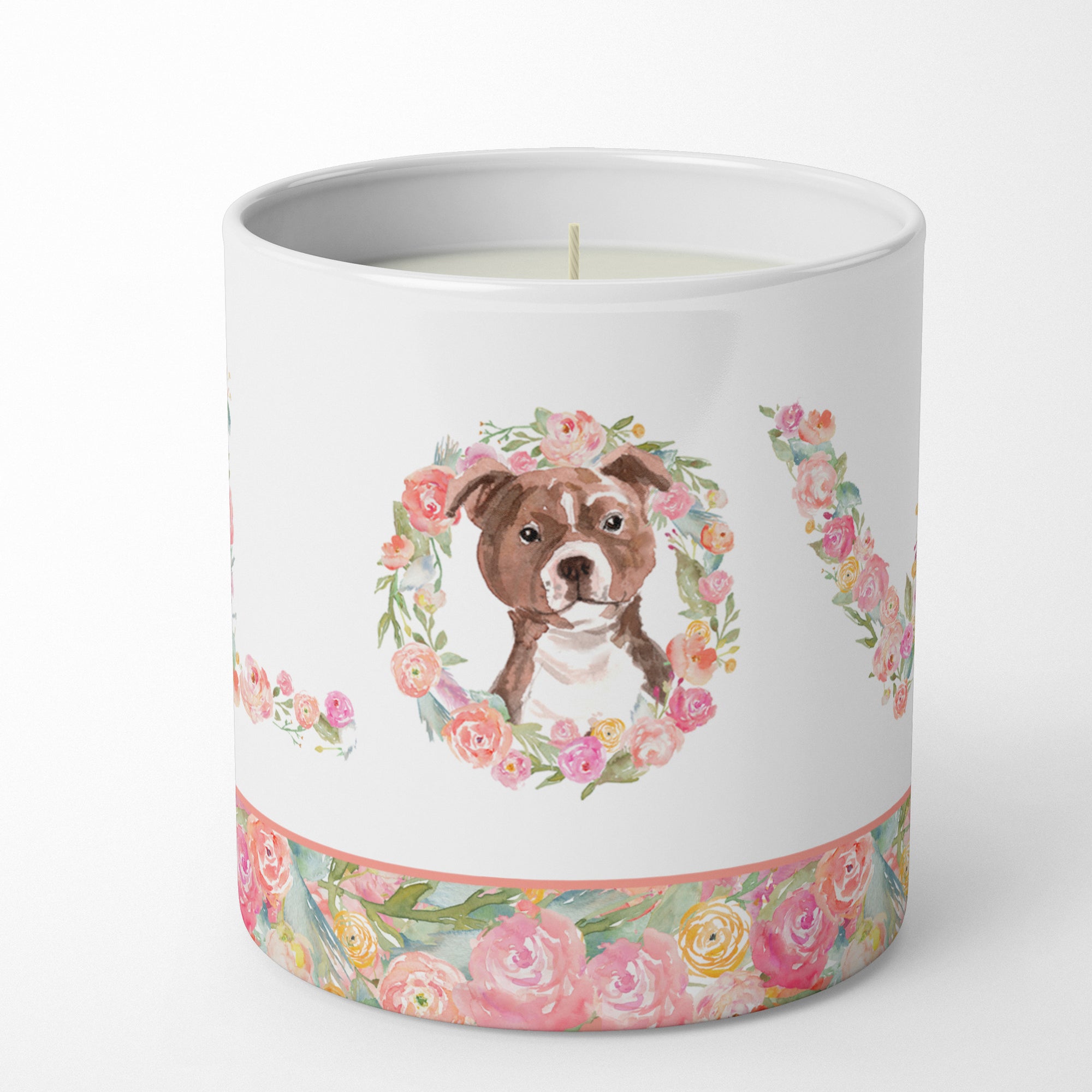 Buy this Staffordshire Bull Terrier #2 Love 10 oz Decorative Soy Candle