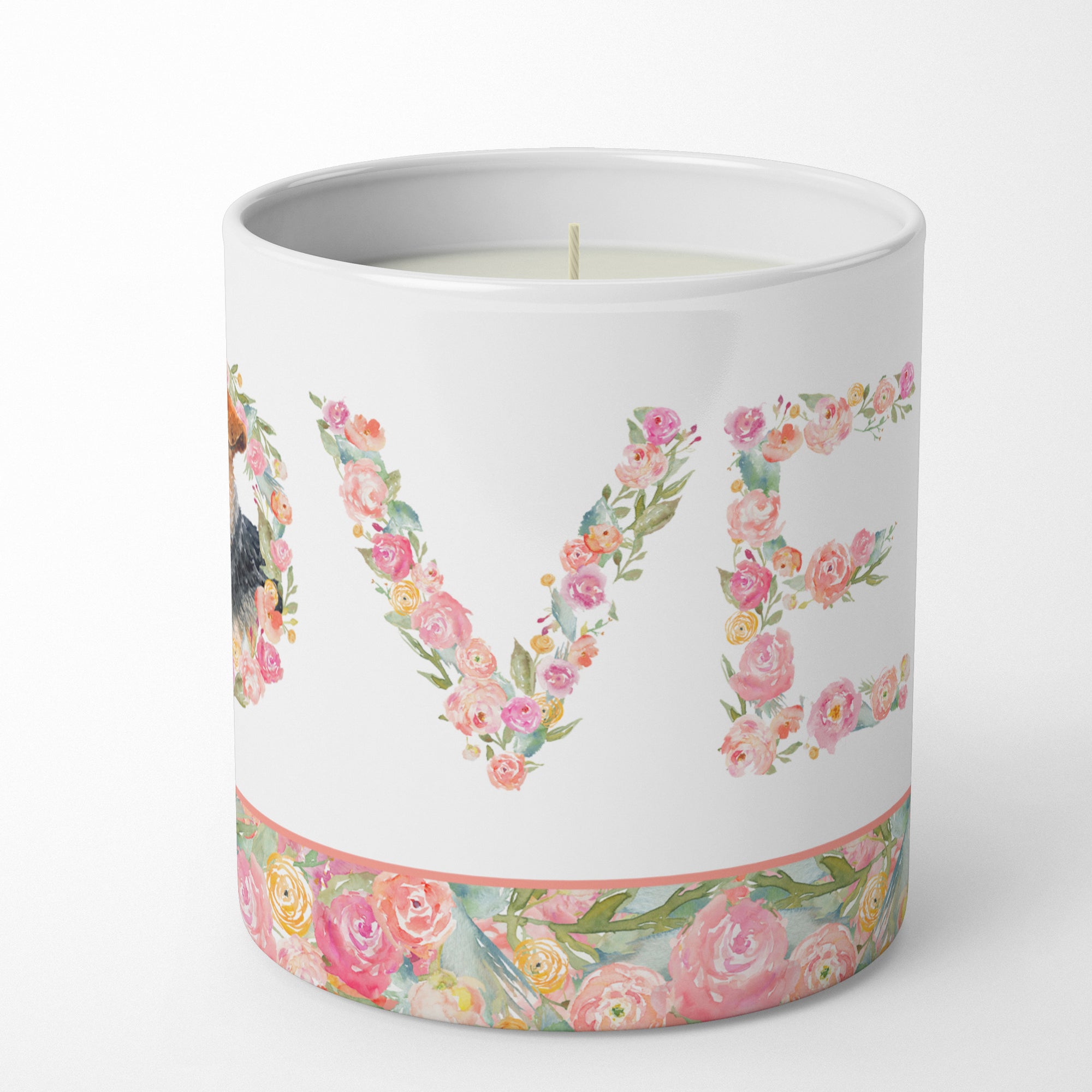 Welsh Terrier #2 Love 10 oz Decorative Soy Candle - the-store.com
