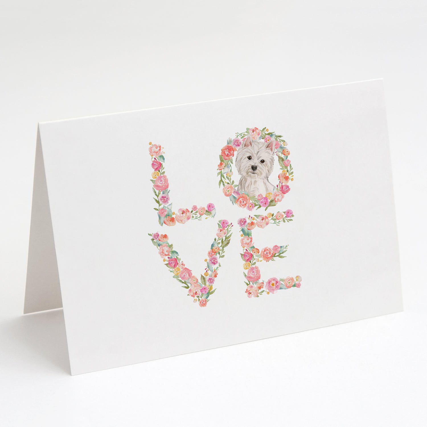 Buy this Westie Love Greeting Cards and Envelopes Pack of 8