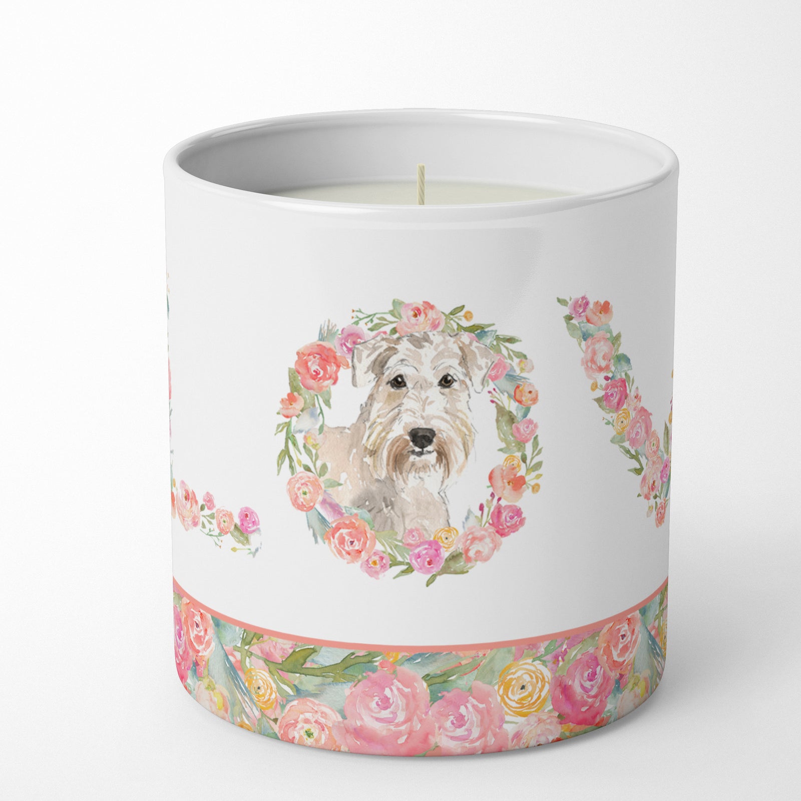 Caroline's Treasures Wheaten Terrier Love 10 oz Decorative Soy Candle