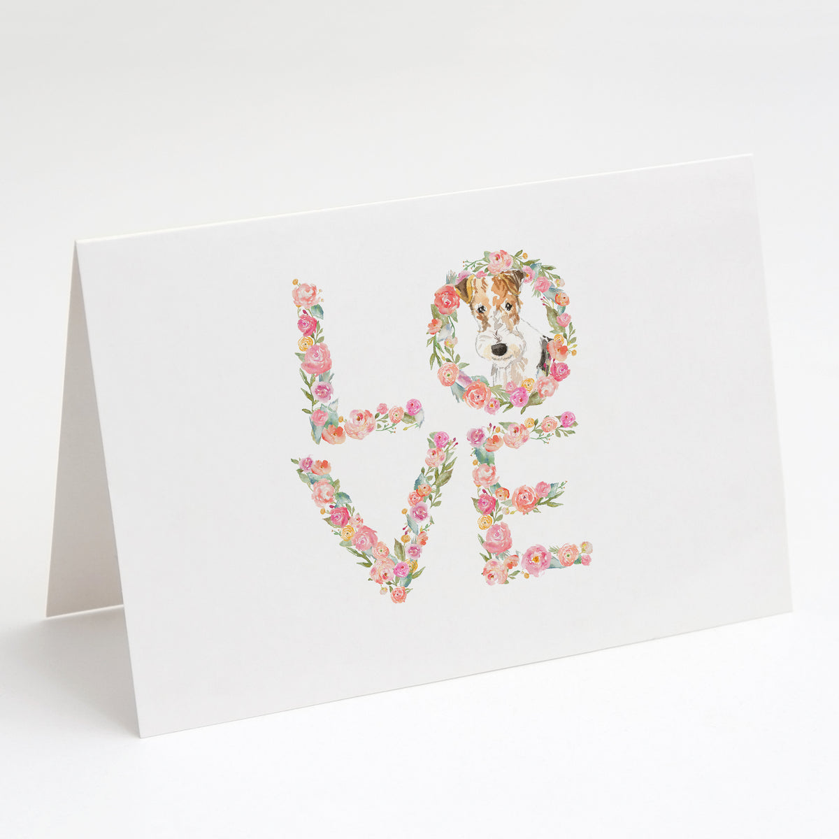 Buy this Wirehaired Fox Terrier Love Greeting Cards and Envelopes Pack of 8