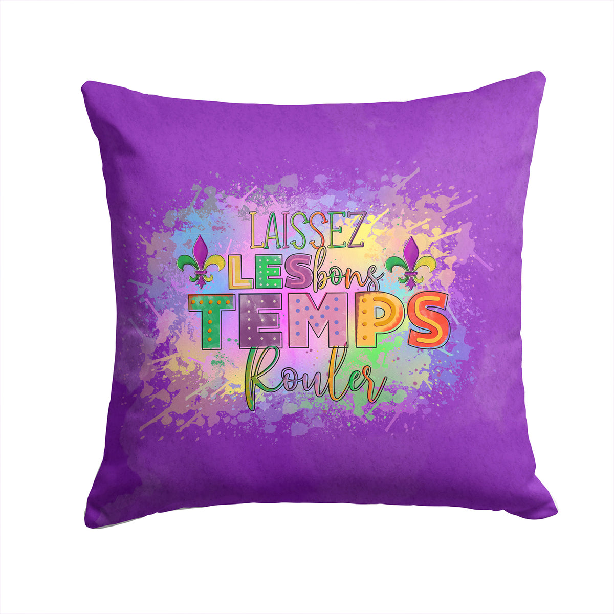 Buy this Laissex Les bons Temps Rouler Mardi Gras Fabric Decorative Pillow