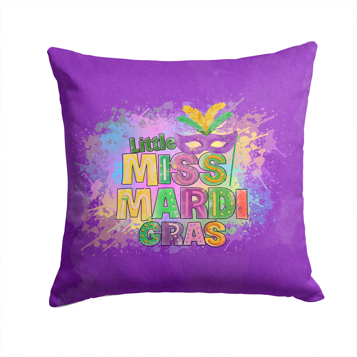 Buy this Little Miss Mardi Gras Fabric Decorative Pillow