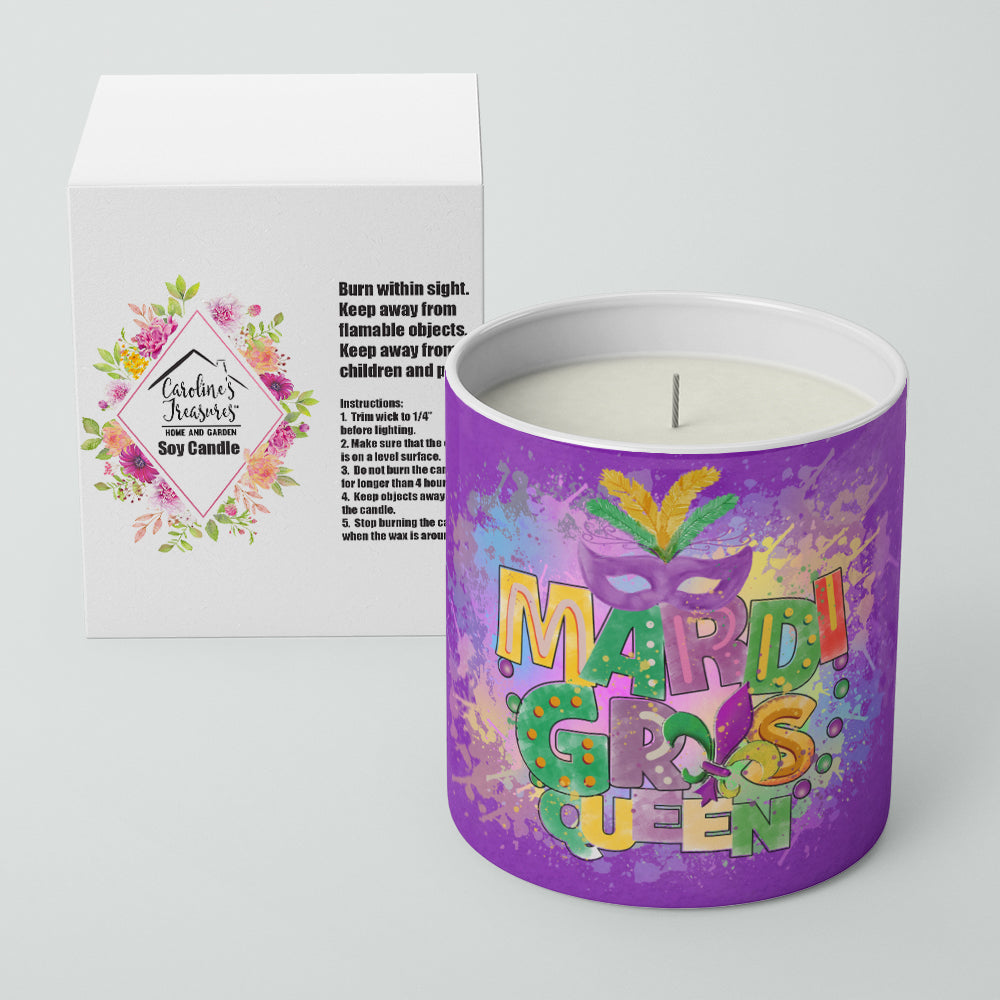Mardi Gras Queen 10 oz Decorative Soy Candle - the-store.com