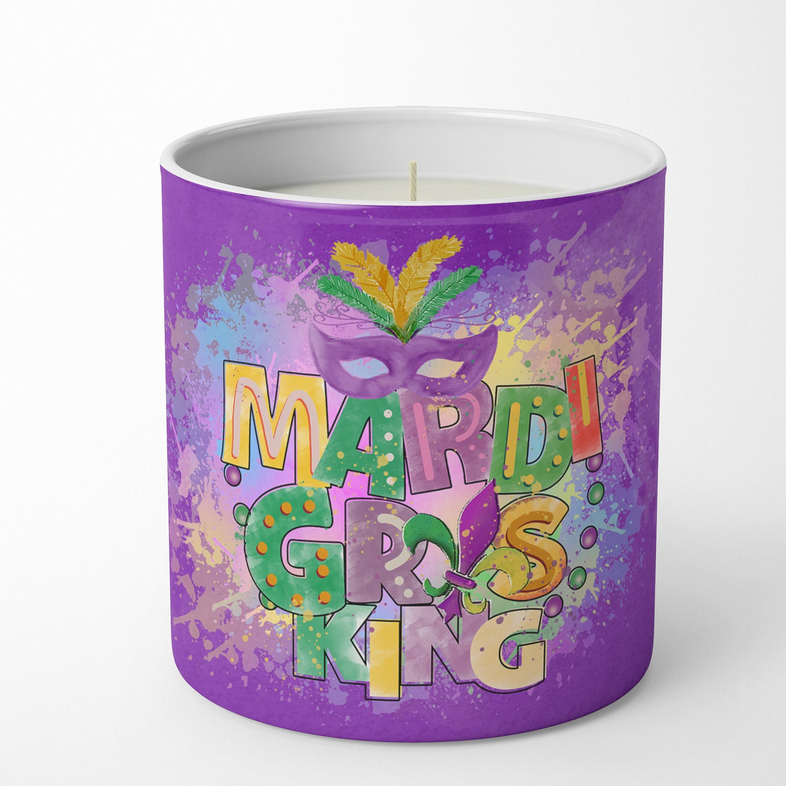 Buy this Mardi Gras King 10 oz Decorative Soy Candle