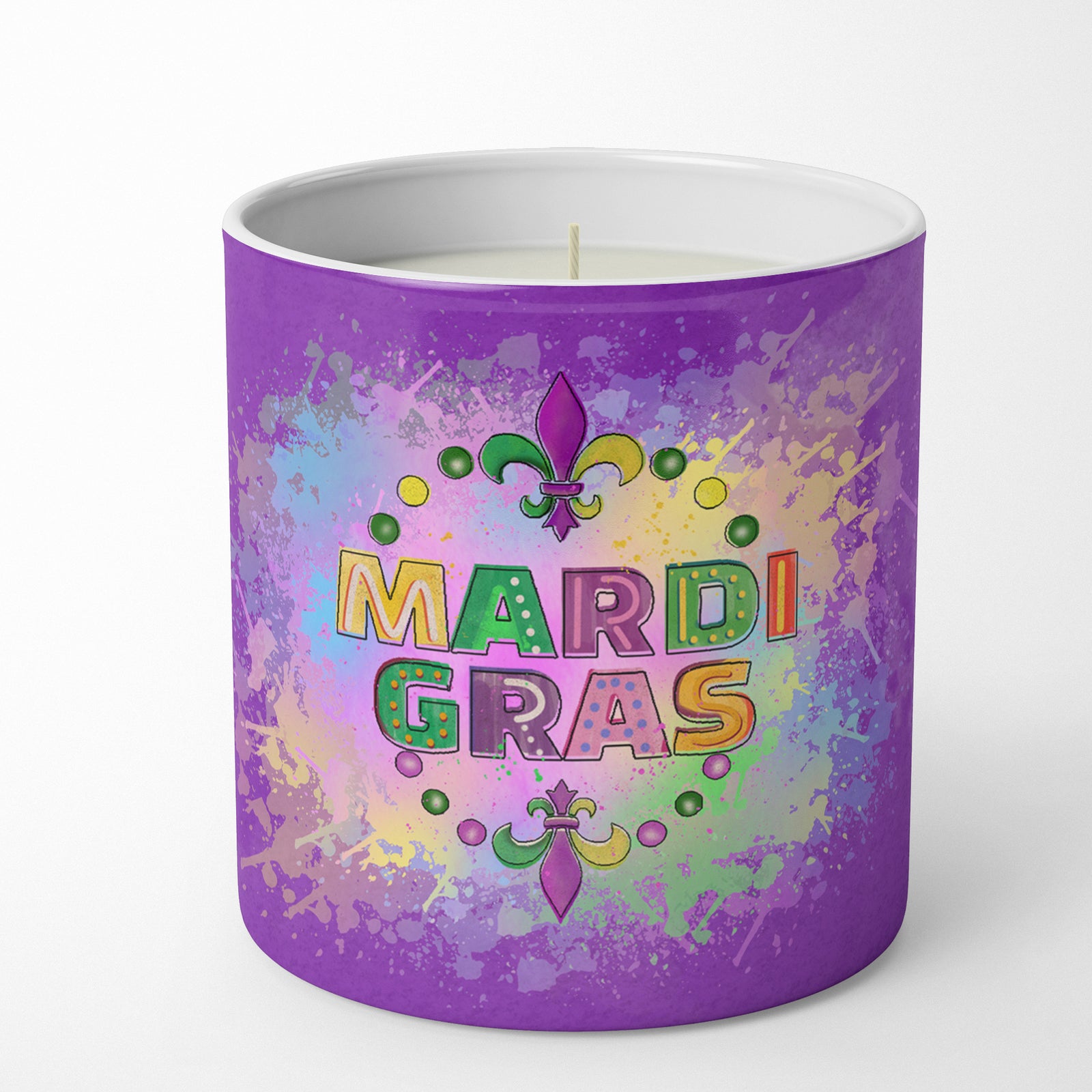 Buy this Mardi Gras 10 oz Decorative Soy Candle